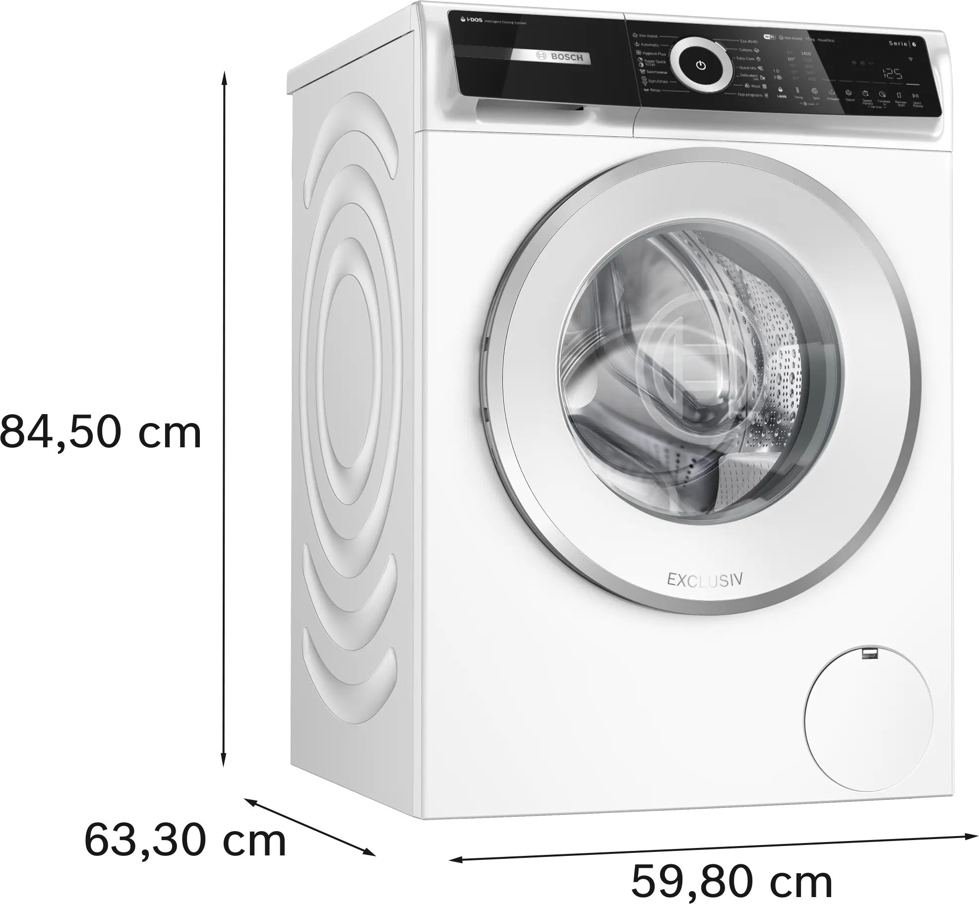 Mașină de spălat rufe Bosch Seria 6 WGN264A0BY, 11 kg, 1400 rpm, încărcare frontală, albă [17]