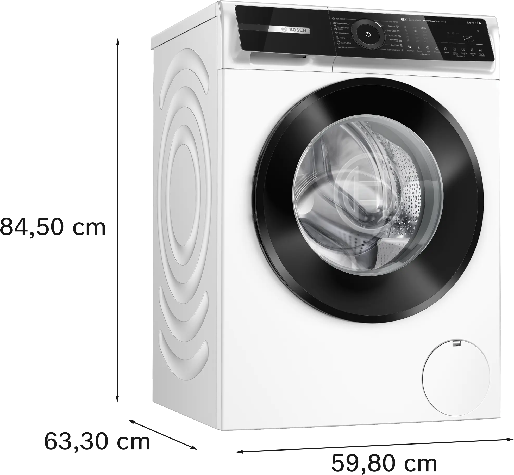 Mașină de spălat rufe Bosch Seria 6 WGN26400BY, 11 kg, 1400 rpm, încărcare frontală, albă [15]
