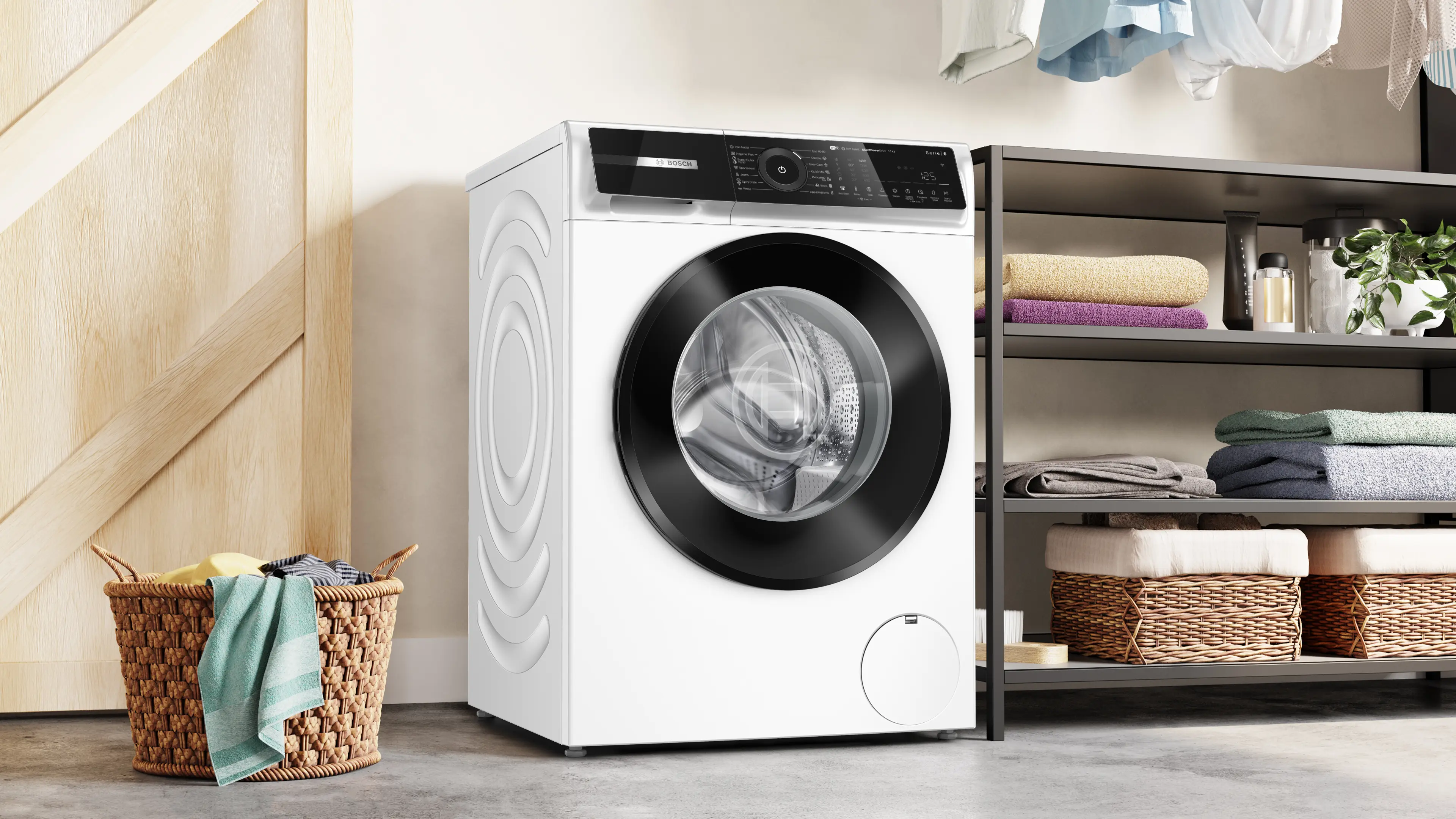 Mașină de spălat rufe Bosch Seria 6 WGN26400BY, 11 kg, 1400 rpm, încărcare frontală, albă [14]