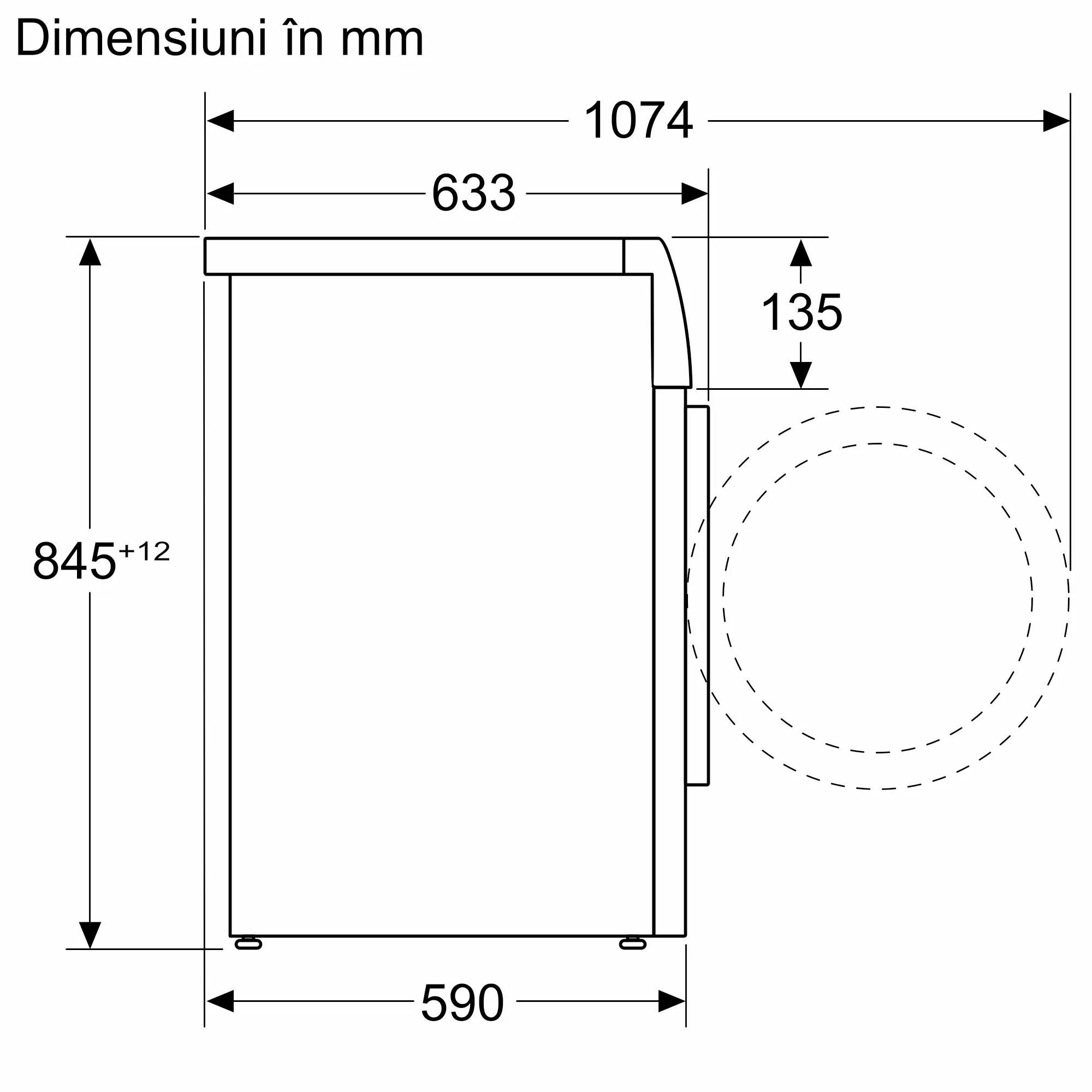 Mașină de spălat rufe Bosch Seria 6 WGN26400BY, 11 kg, 1400 rpm, încărcare frontală, albă [20]