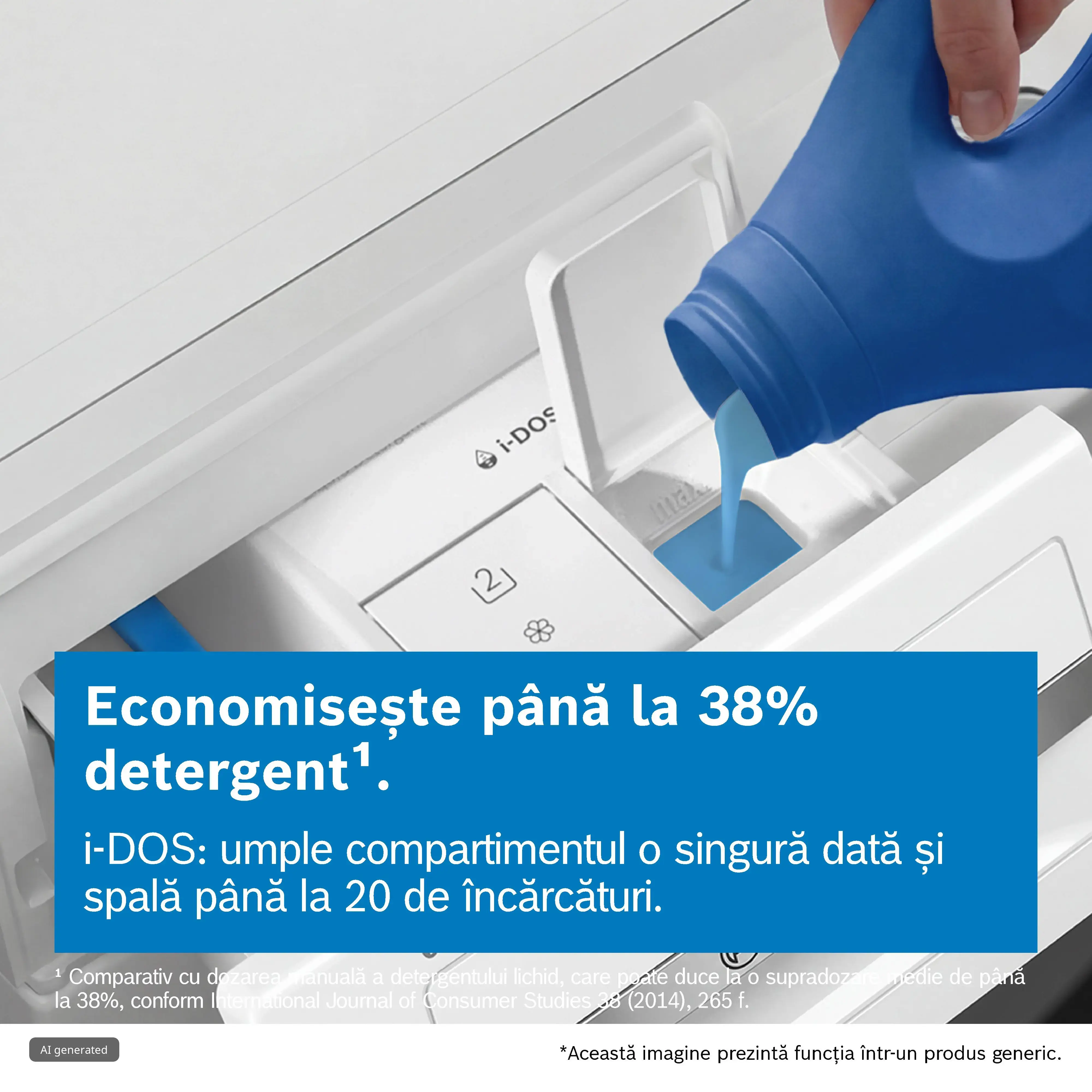 Mașină de spălat rufe Bosch Seria 8 WGB266A6BY, 11 kg, 1600 rpm, încărcare frontală, albă [4]