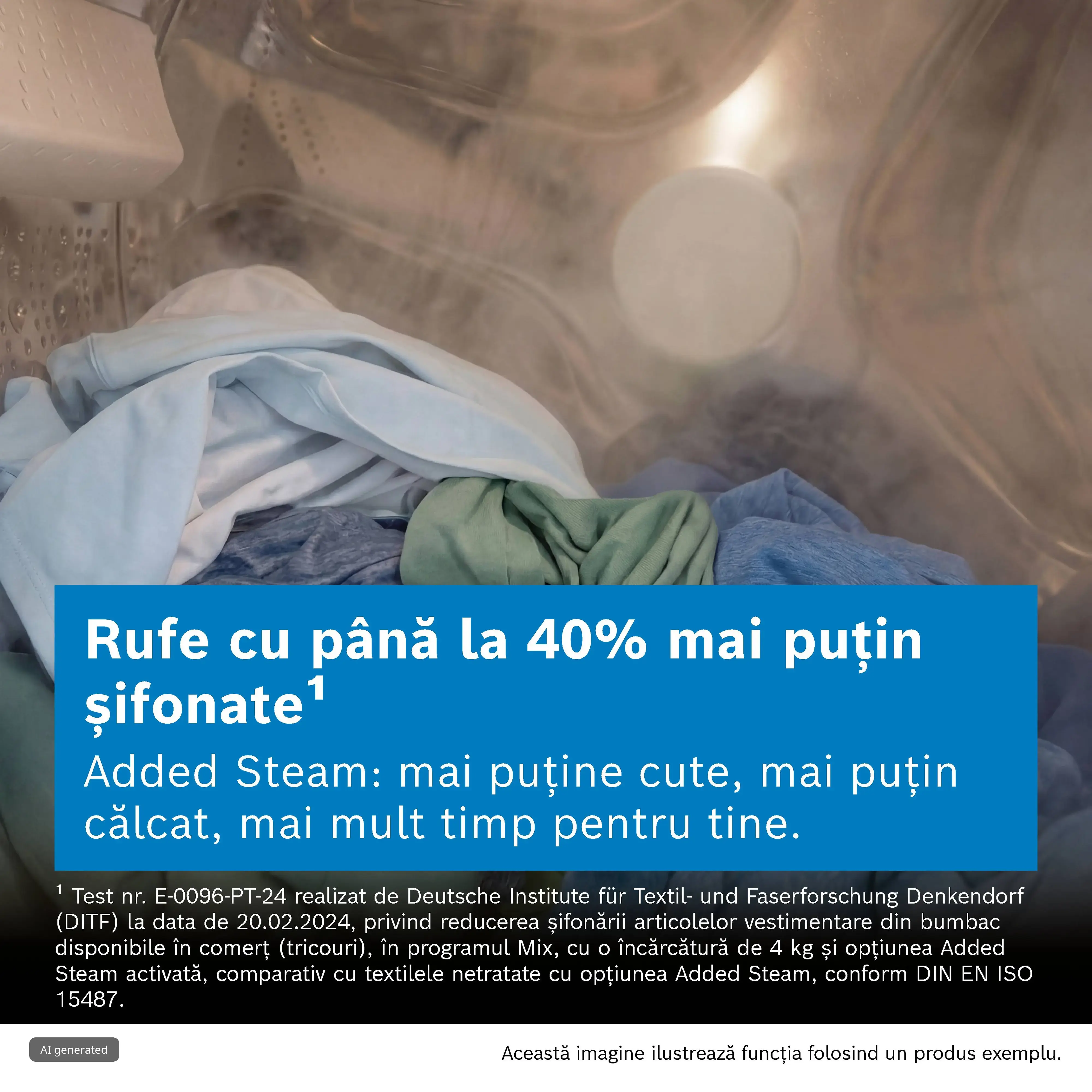 Mașină de spălat rufe Bosch Seria 8 WGB266A5BY, 11 kg, 1600 rpm, încărcare frontală, albă [13]