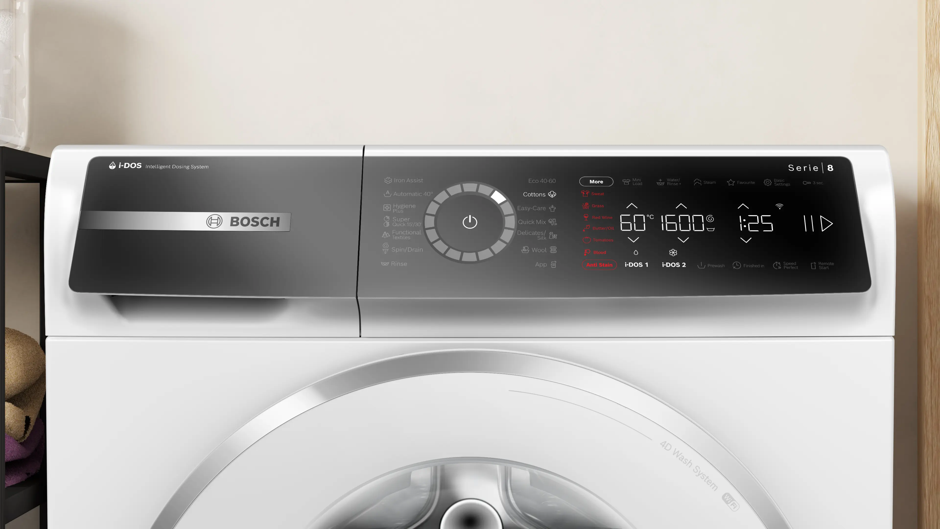 Mașină de spălat rufe Bosch Seria 8 WGB266A6BY, 11 kg, 1600 rpm, încărcare frontală, albă [15]