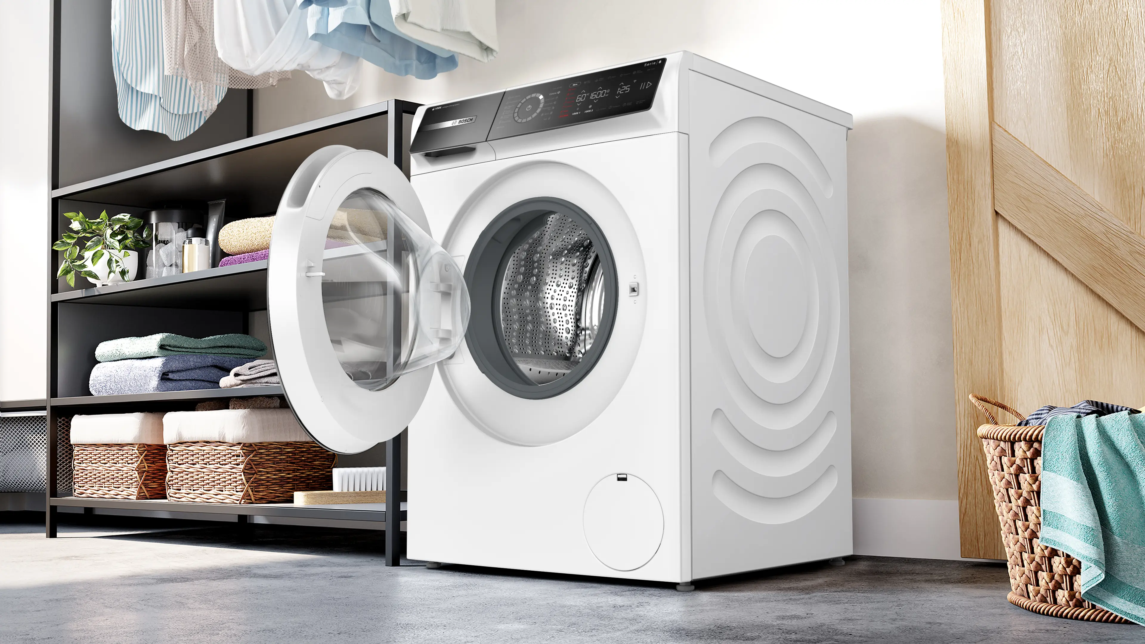 Mașină de spălat rufe Bosch Seria 8 WGB266A6BY, 11 kg, 1600 rpm, încărcare frontală, albă [17]