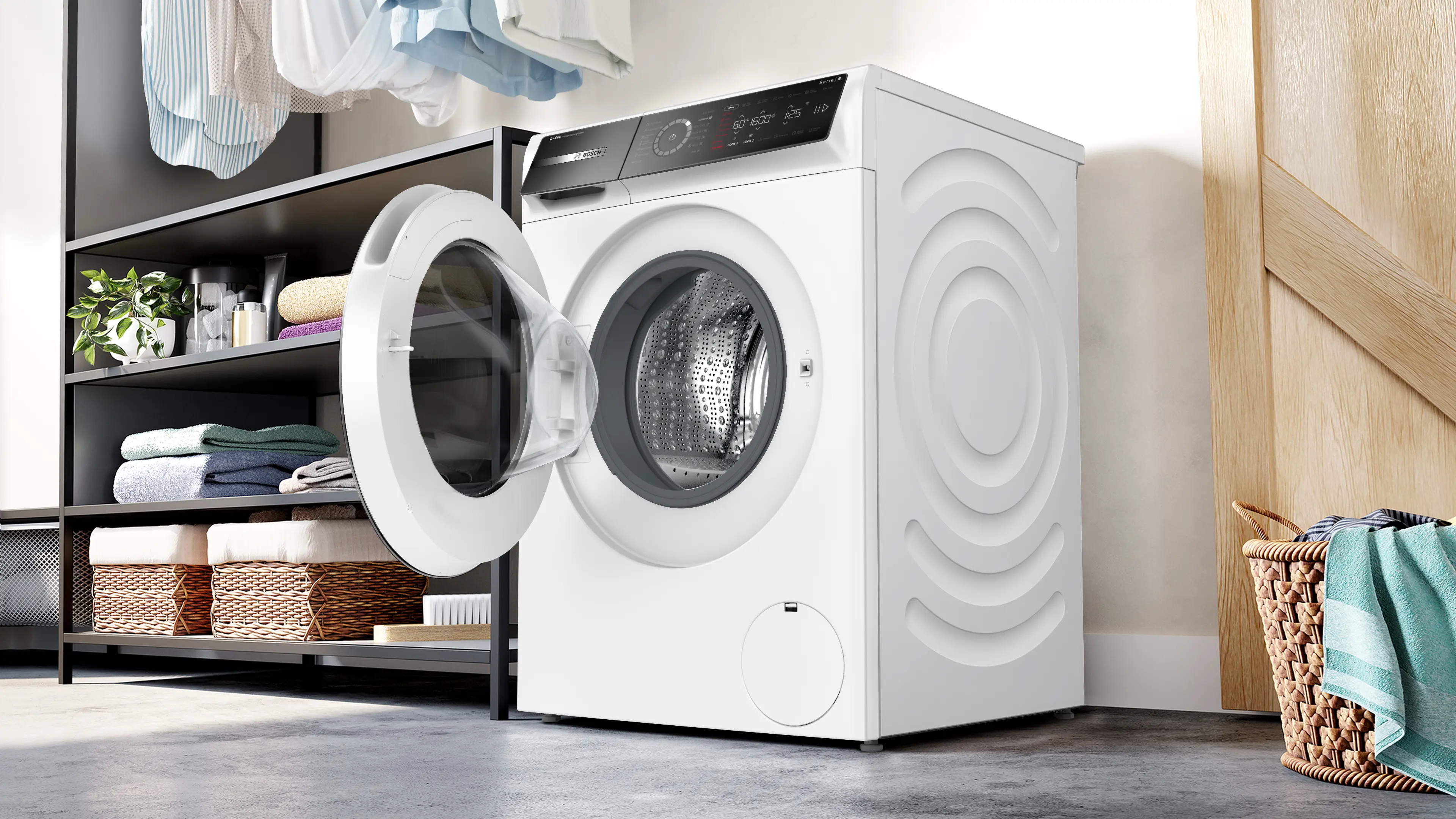Mașină de spălat rufe Bosch Seria 8 WGB266A5BY, 11 kg, 1600 rpm, încărcare frontală, albă [17]