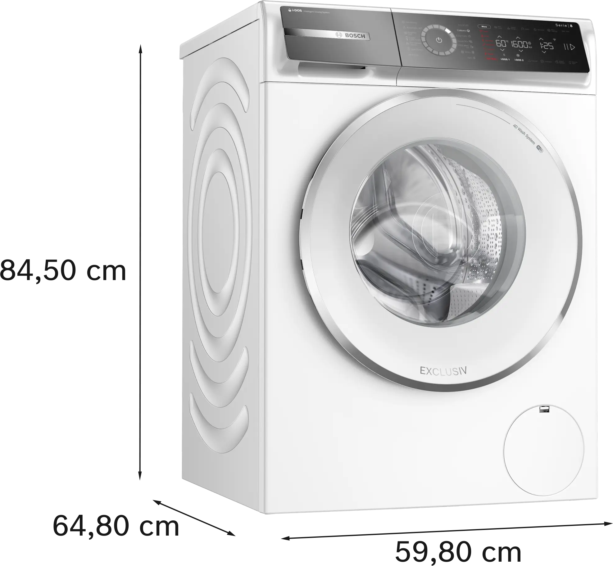 Mașină de spălat rufe Bosch Seria 8 WGB266A6BY, 11 kg, 1600 rpm, încărcare frontală, albă [19]