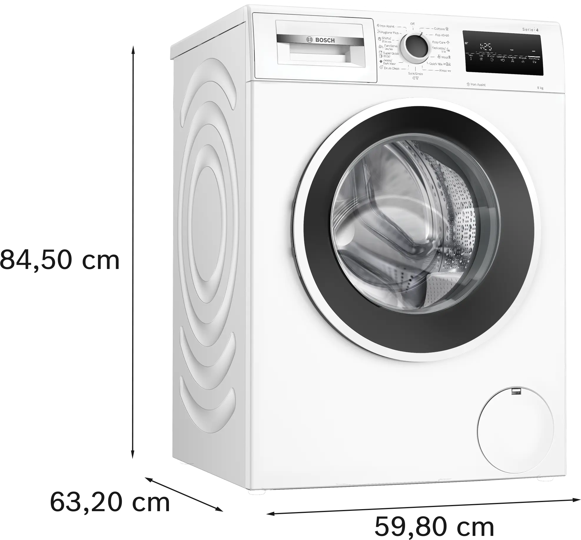Mașină de spălat rufe Bosch Seria 4 WAN2826SBY, 8 kg, 1400 rpm, încărcare frontală, albă [11]