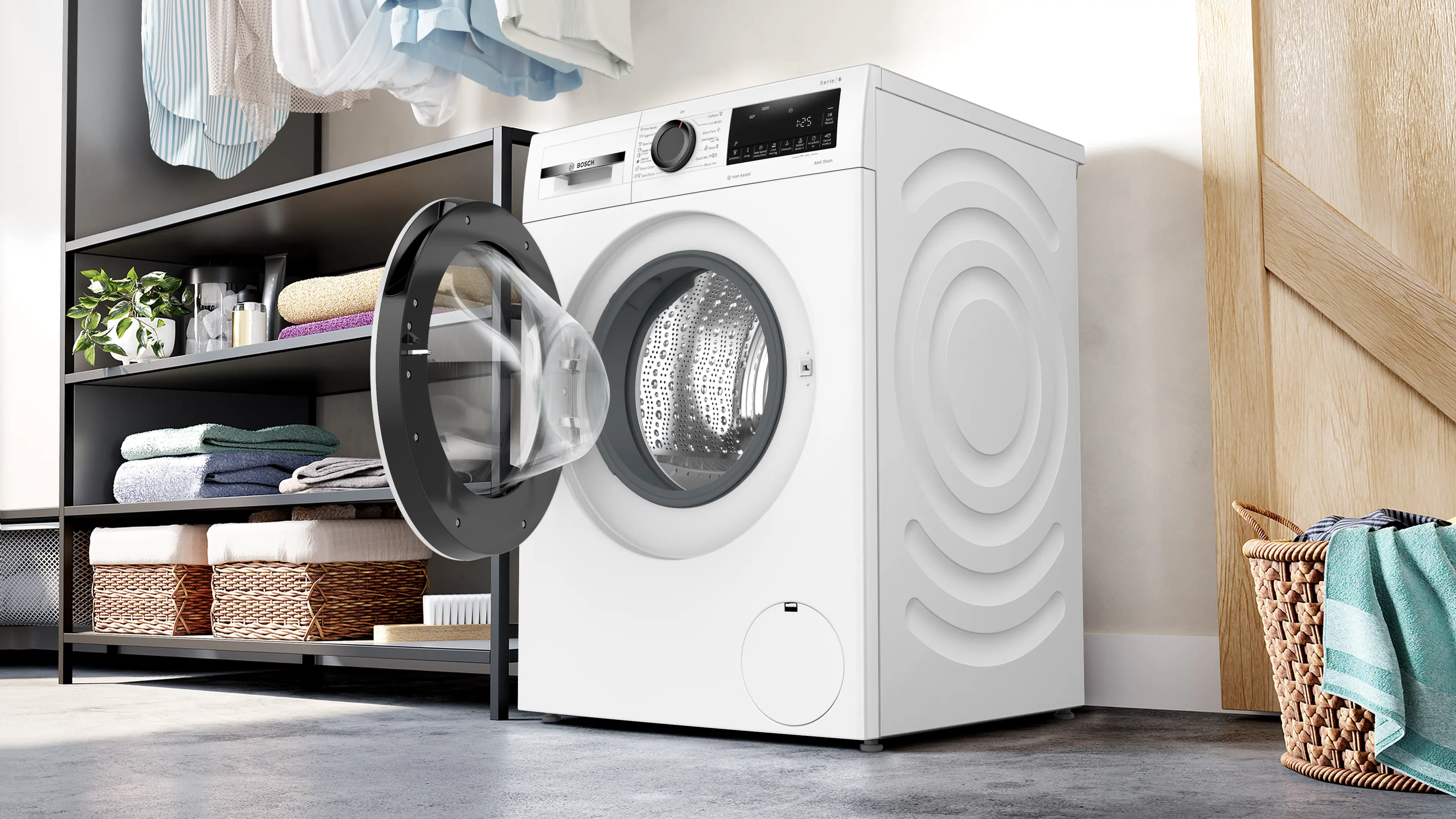 Mașină de spălat rufe Bosch Seria 6 WGG242Z2BY, 9 kg, 1200 rpm, încărcare frontală, albă [10]
