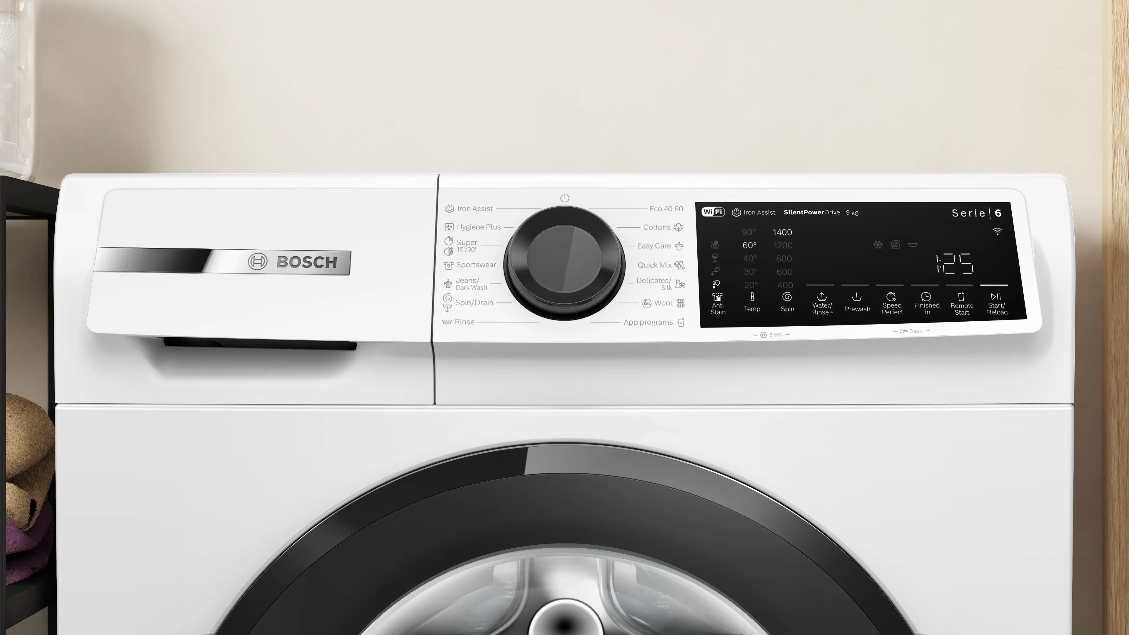 Mașină de spălat rufe Bosch Seria 6 WGJ24401BY, 9 kg, 1400 rpm, încărcare frontală, albă [10]