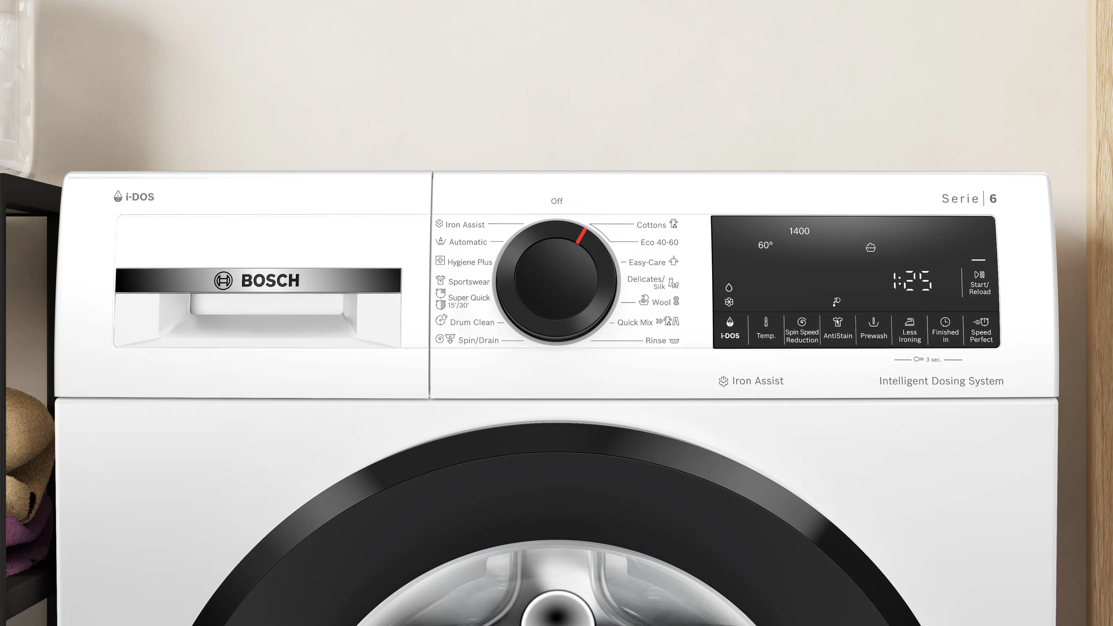 Mașină de spălat rufe Bosch Seria 6 WGG244F3BY, 9 kg, 1400 rpm, încărcare frontală, albă [9]