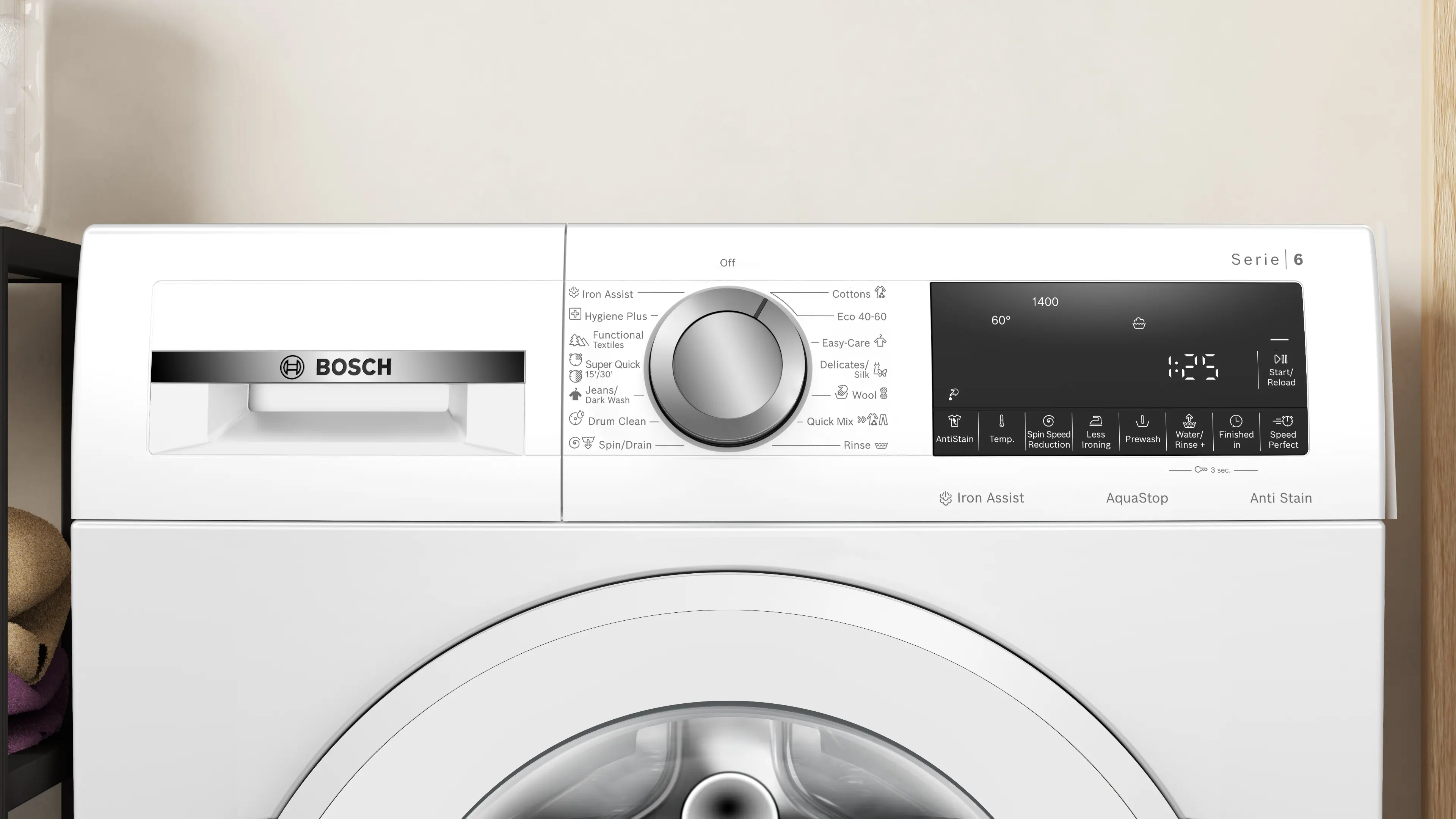 Mașină de spălat rufe Bosch Seria 6 WGG244Z4BY, 9 kg, 1400 rpm, încărcare frontală, albă [9]