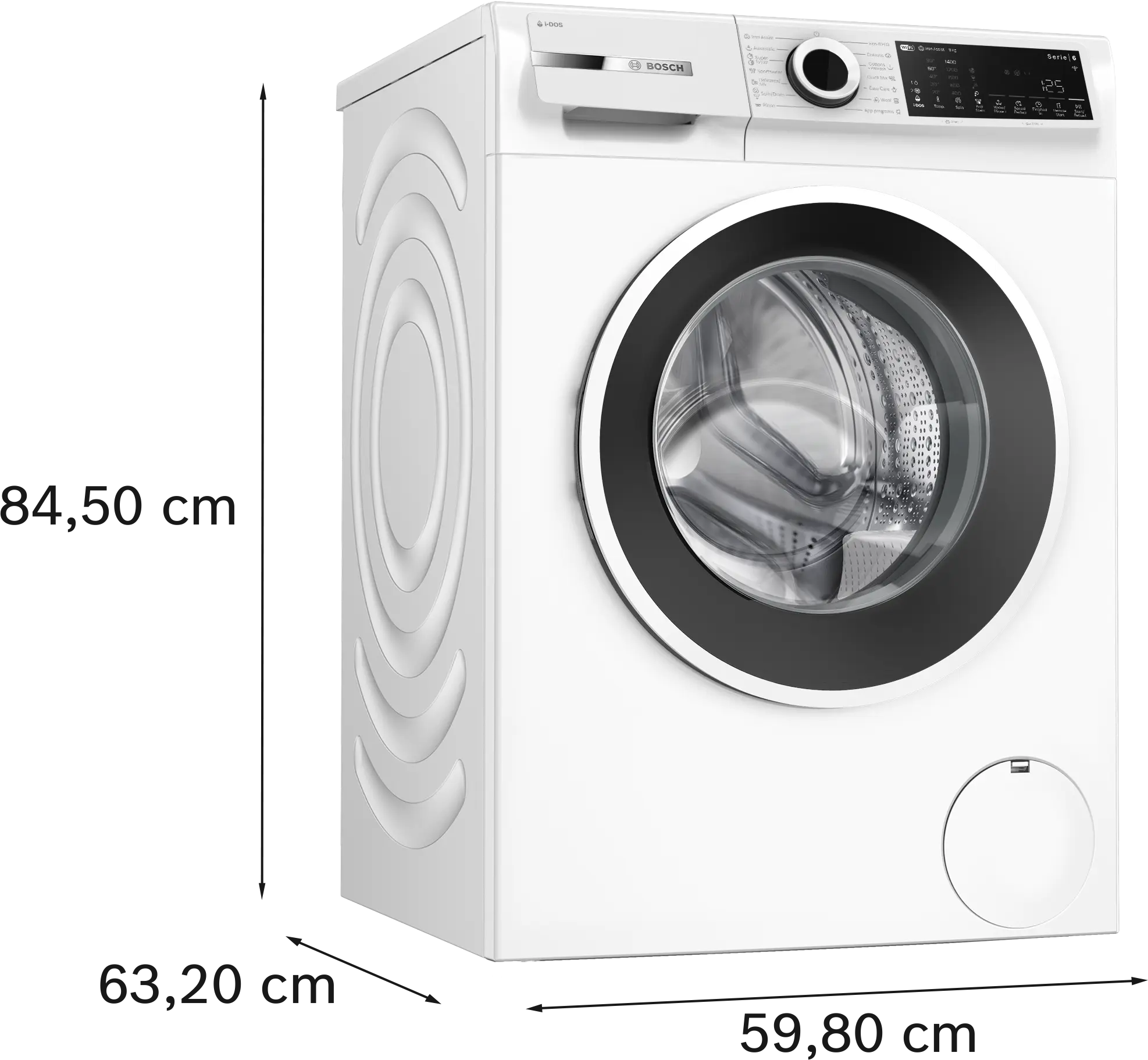 Mașină de spălat rufe Bosch Seria 6 WGJ244A2BY, 9 kg, 1400 rpm, încărcare frontală, albă [15]