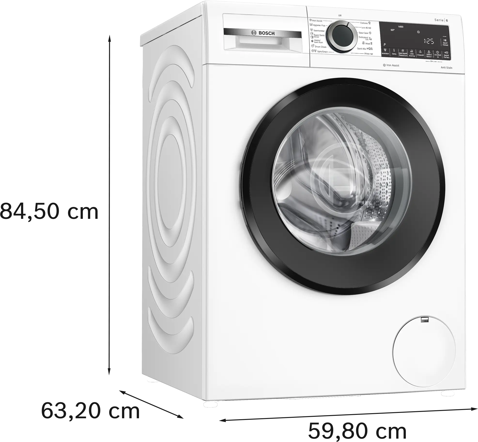 Mașină de spălat rufe Bosch Seria 6 WGG244Z5BY, 9 kg, 1400 rpm, încărcare frontală, albă [13]