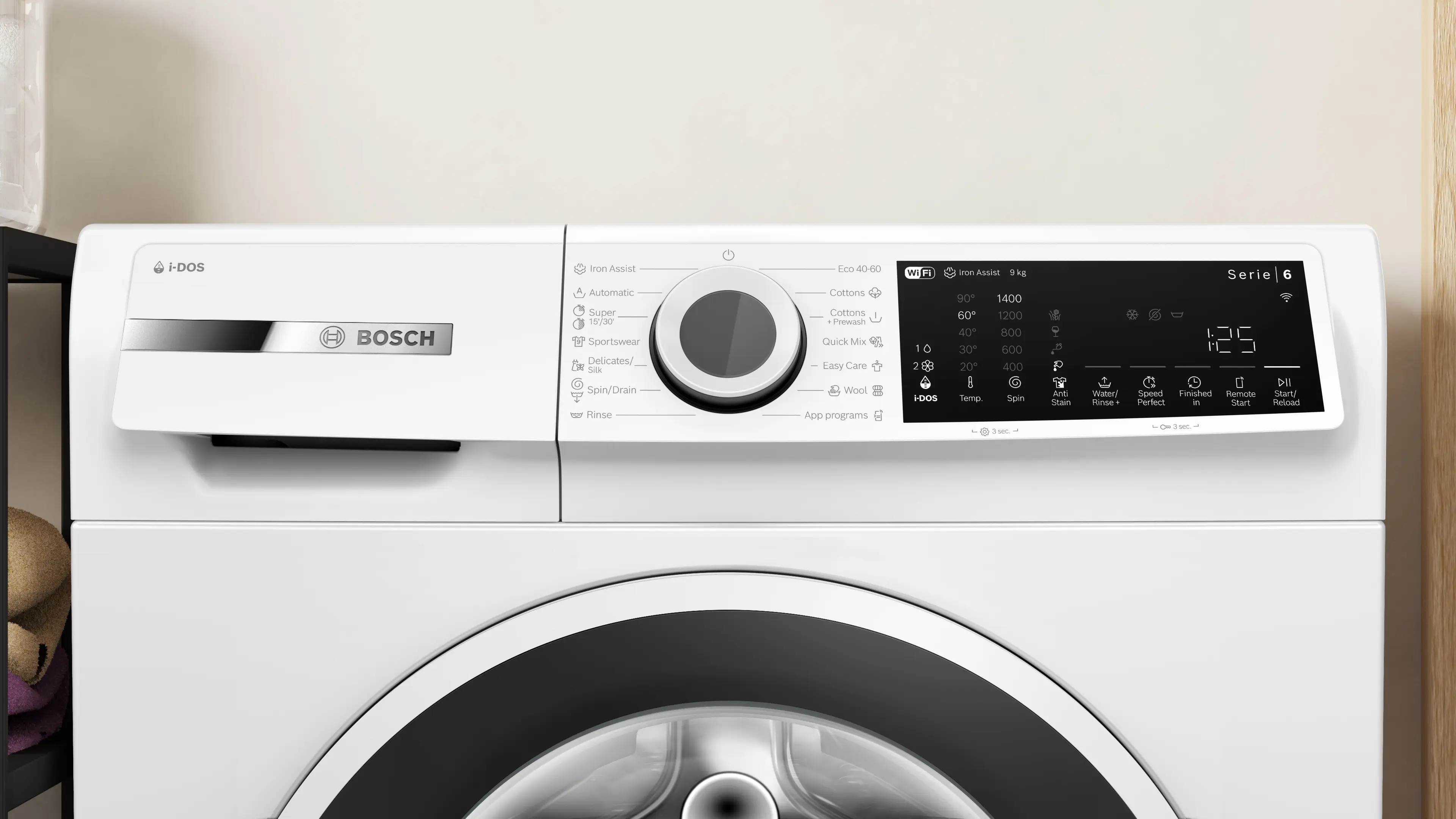 Mașină de spălat rufe Bosch Seria 6 WGJ244A2BY, 9 kg, 1400 rpm, încărcare frontală, albă [11]
