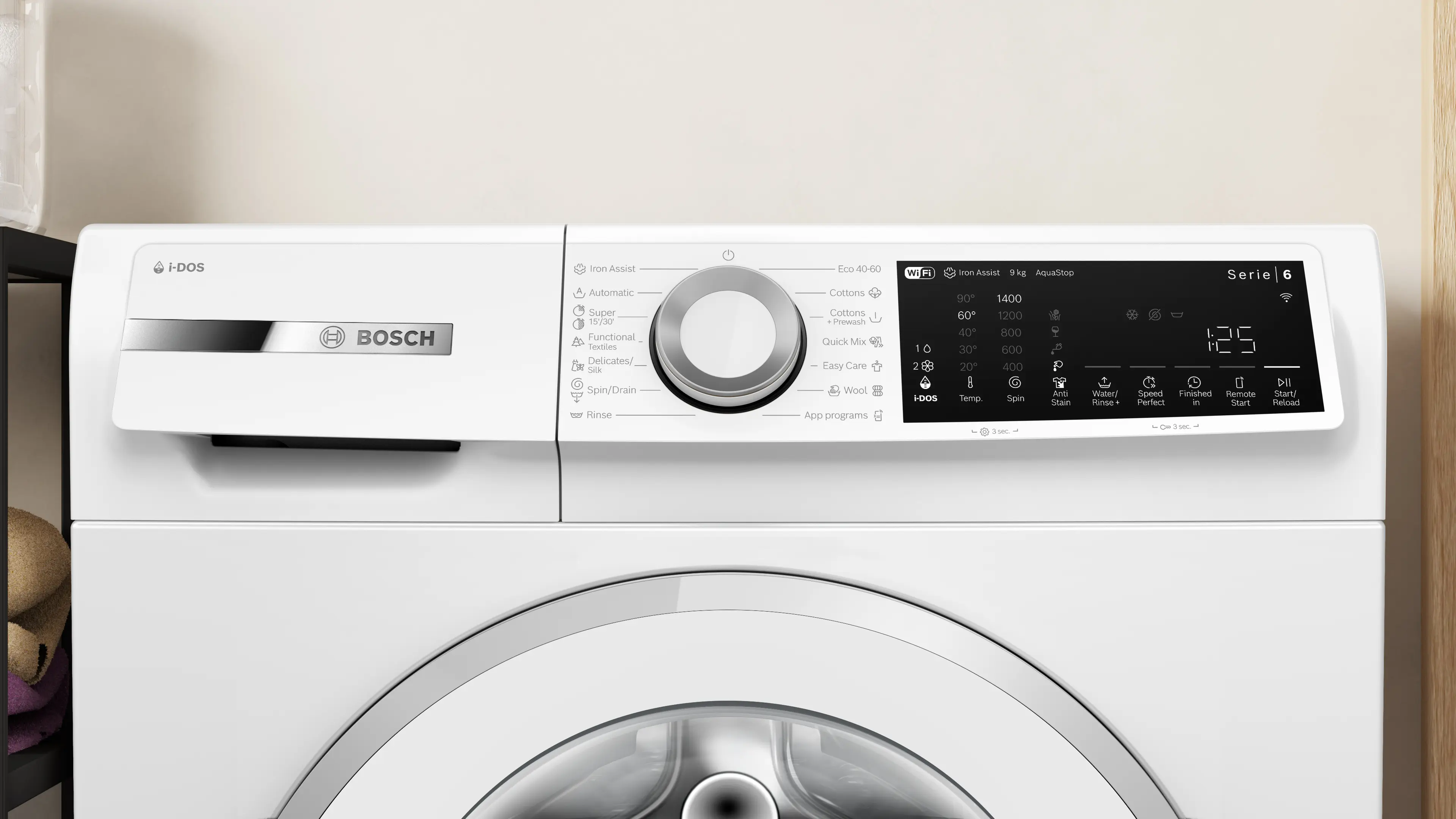 Mașină de spălat rufe Bosch Seria 6 WGJ244A1BY, 9 kg, 1400 rpm, încărcare frontală, albă [12]