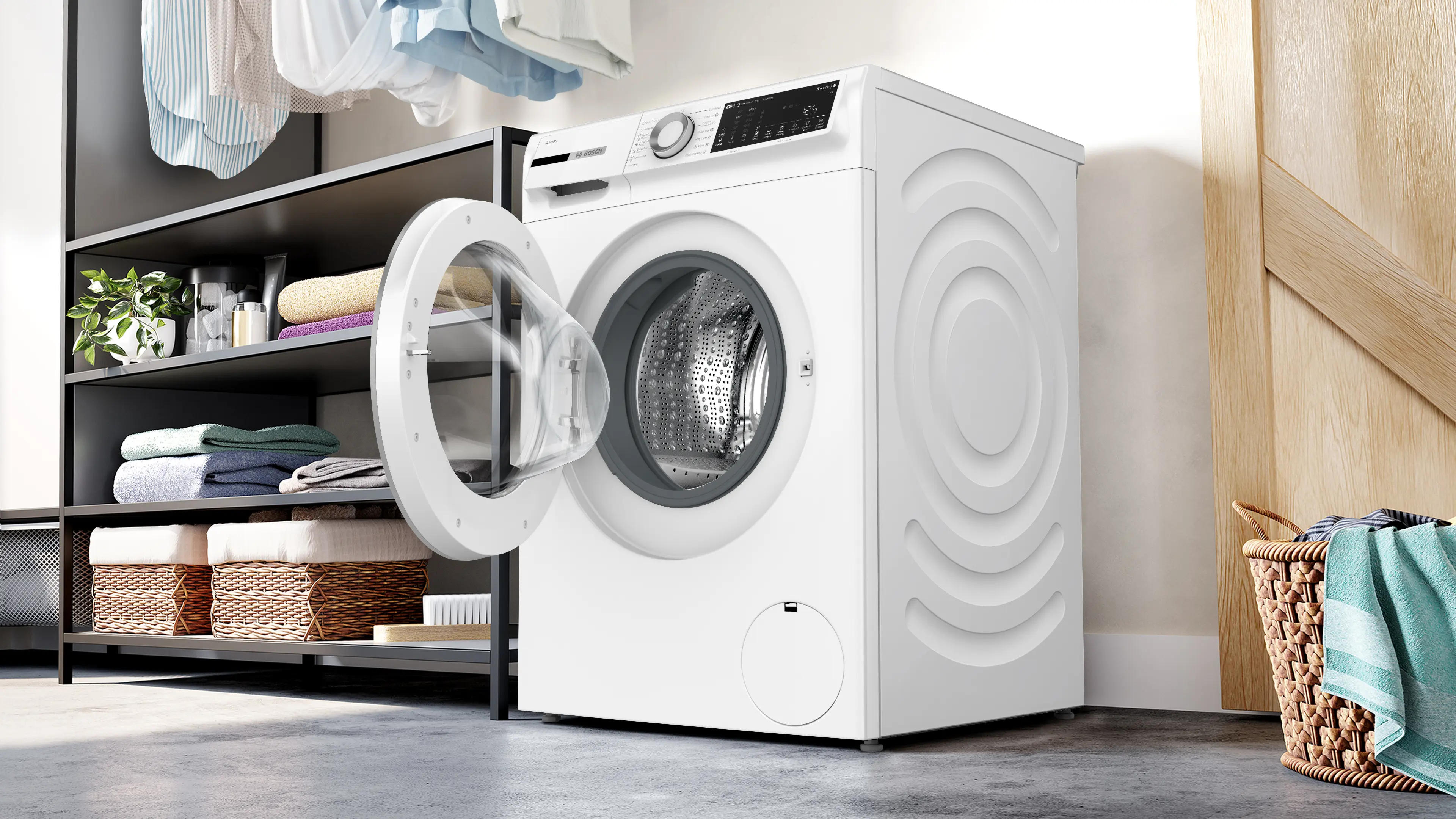 Mașină de spălat rufe Bosch Seria 6 WGJ244A1BY, 9 kg, 1400 rpm, încărcare frontală, albă [14]