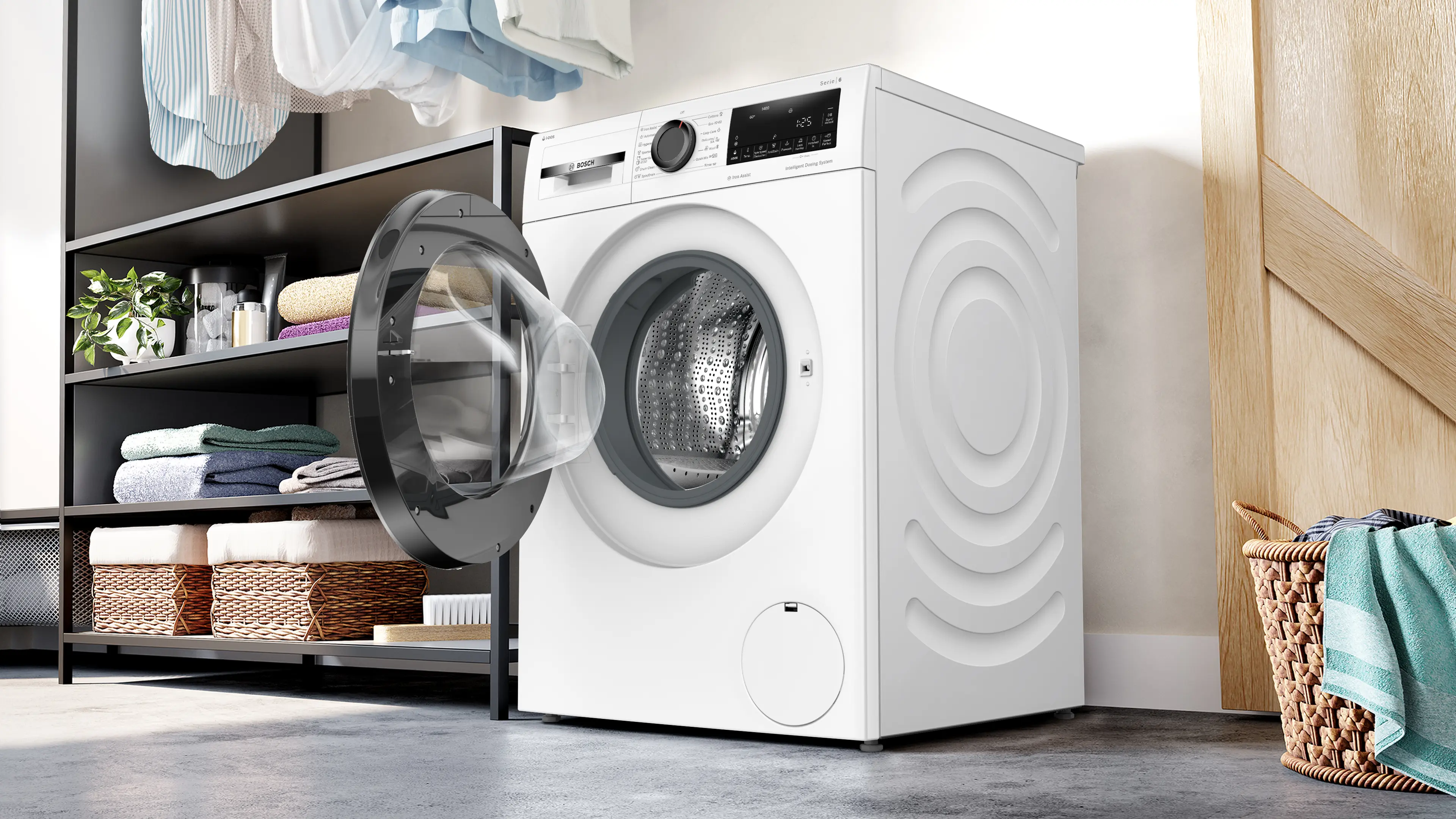 Mașină de spălat rufe Bosch Seria 6 WGG244F3BY, 9 kg, 1400 rpm, încărcare frontală, albă [12]