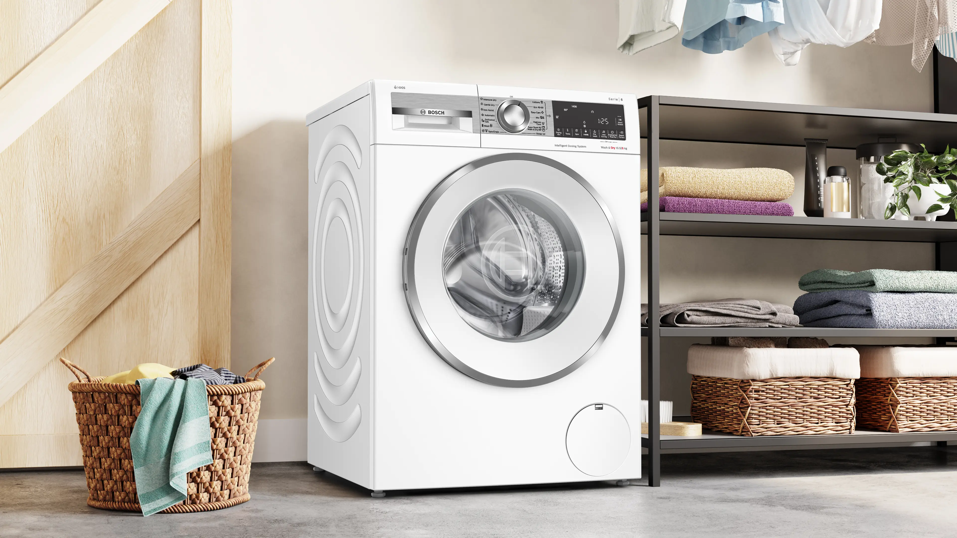 Mașină de spălat rufe cu uscător Bosch Seria 6 WNG254A9BY, 10.5/6 kg, 1400 rpm [8]