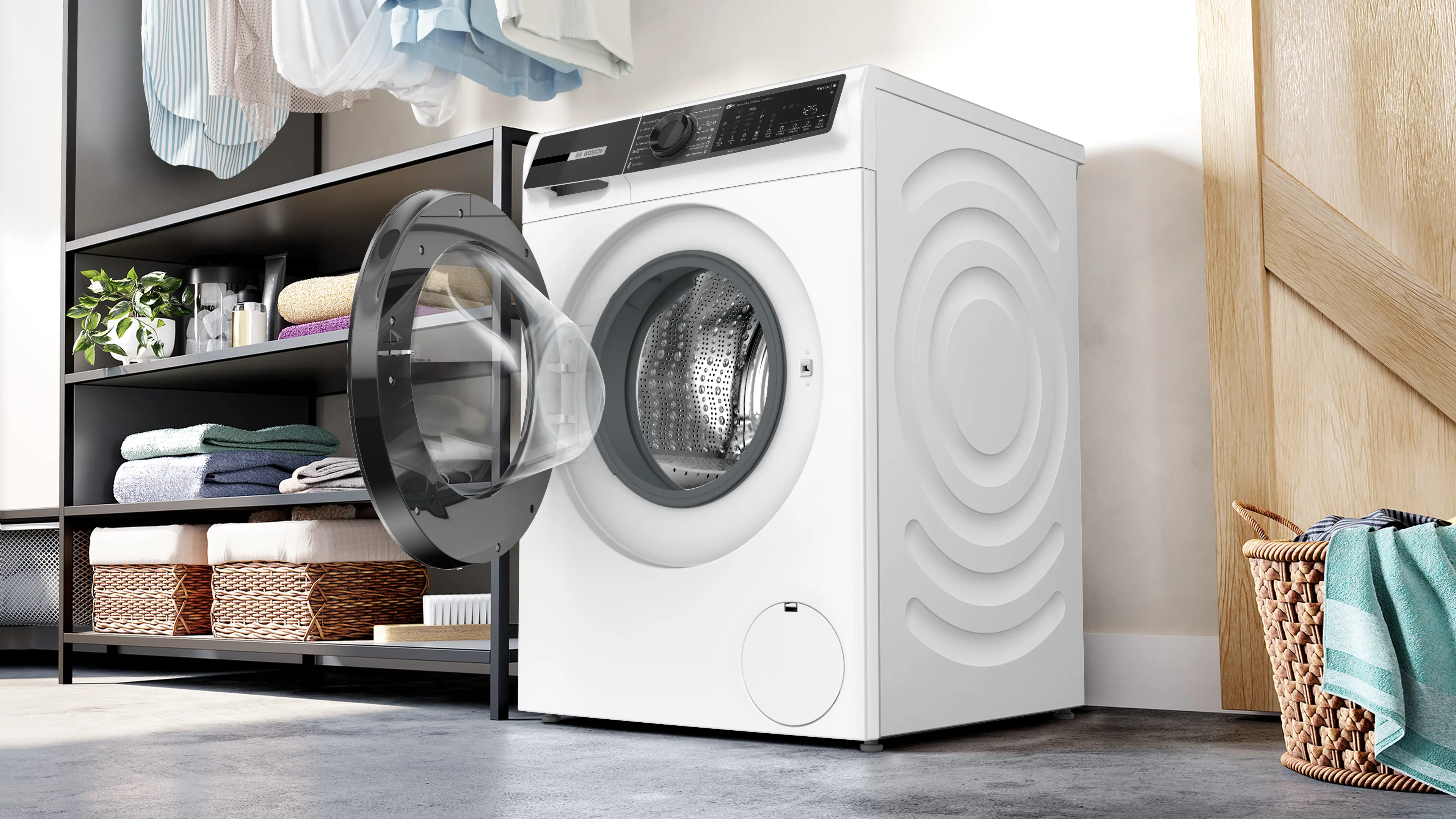 Mașină de spălat rufe cu uscător Bosch Seria 6 WNG25401BY, 10.5/6 kg, 1400 rpm [8]