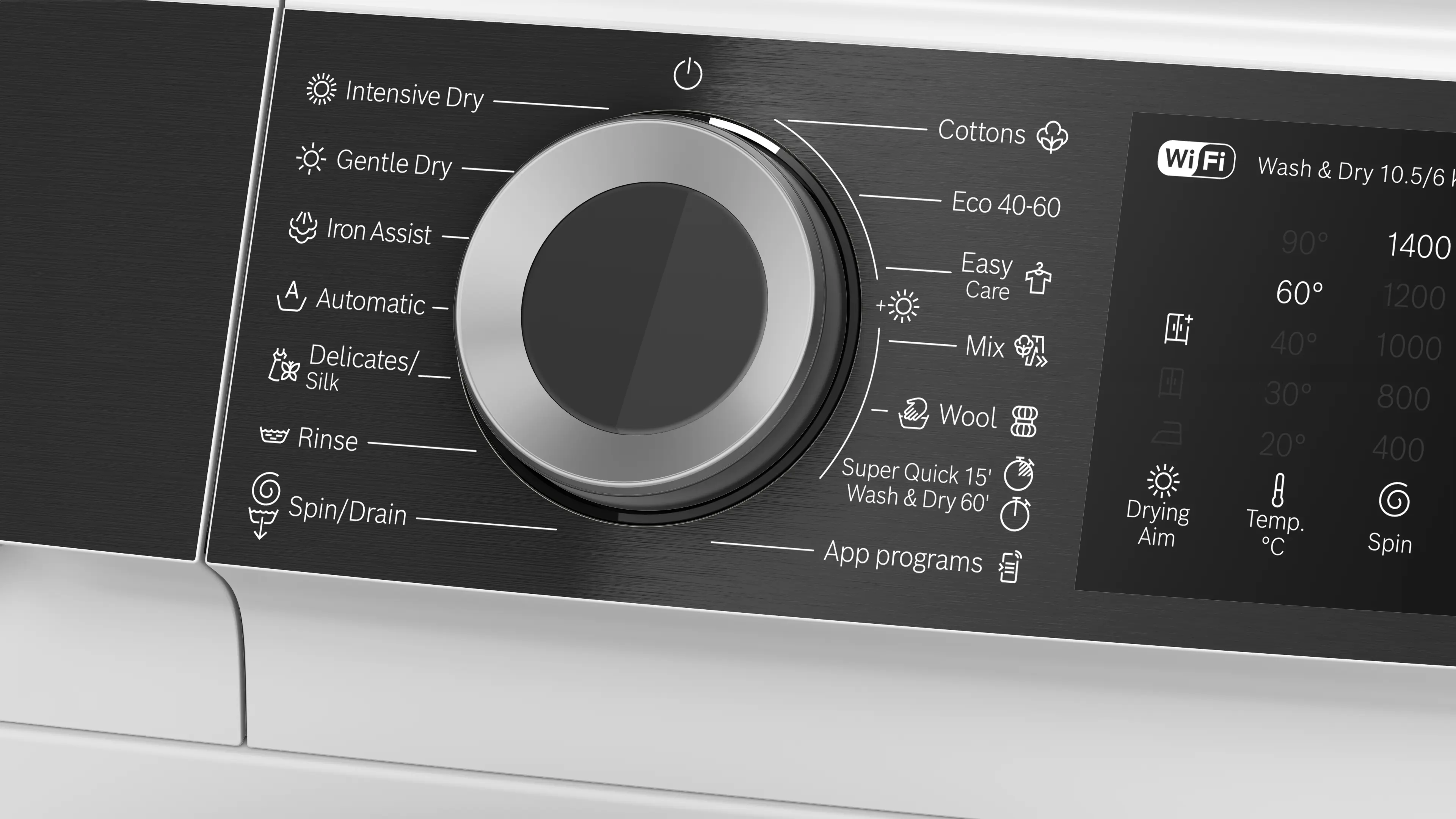 Mașină de spălat rufe cu uscător Bosch Seria 6 WNG254A7BY, 10.5/6 kg, 1400 rpm [8]