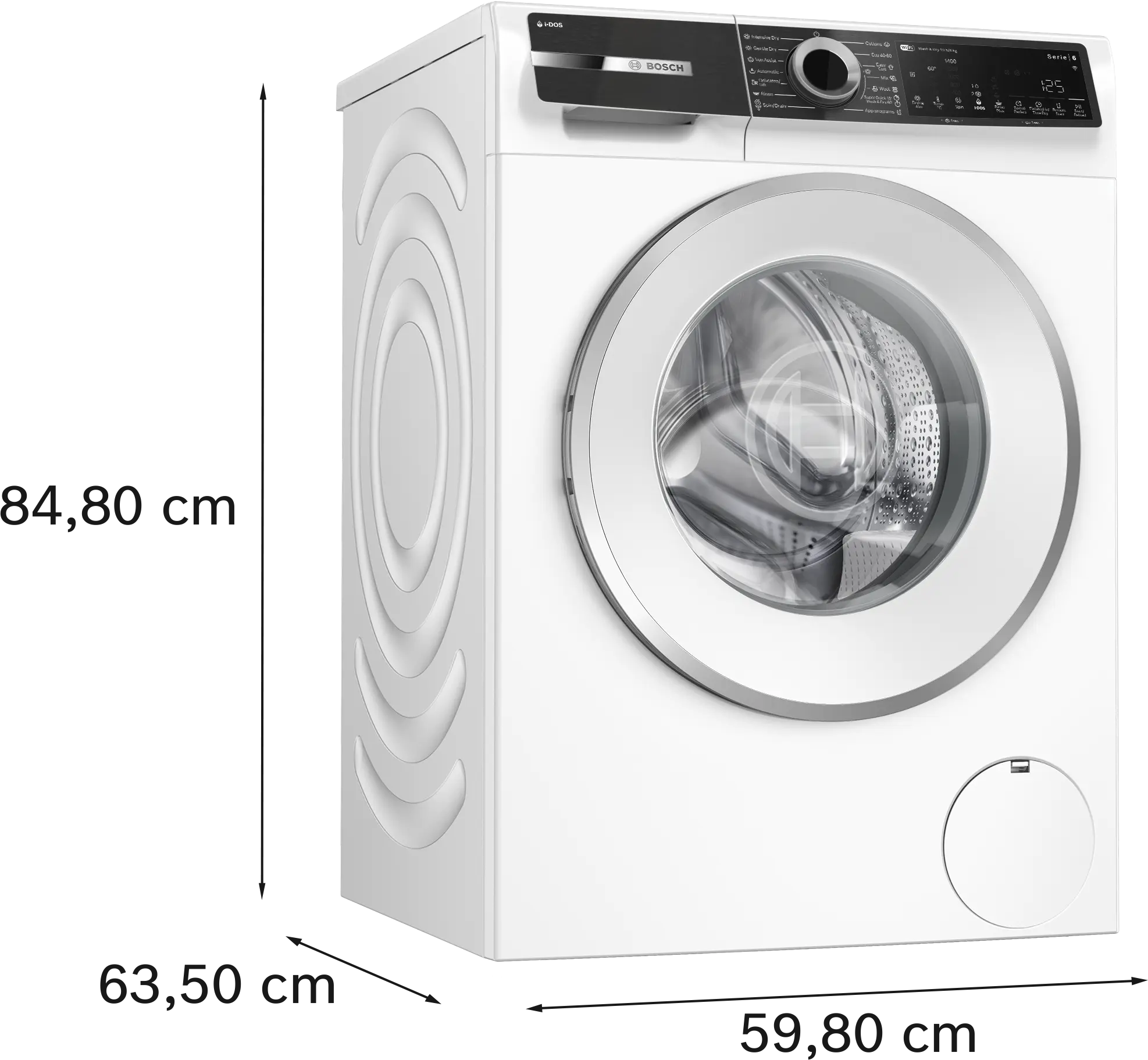 Mașină de spălat rufe cu uscător Bosch Seria 6 WNG254A7BY, 10.5/6 kg, 1400 rpm [11]