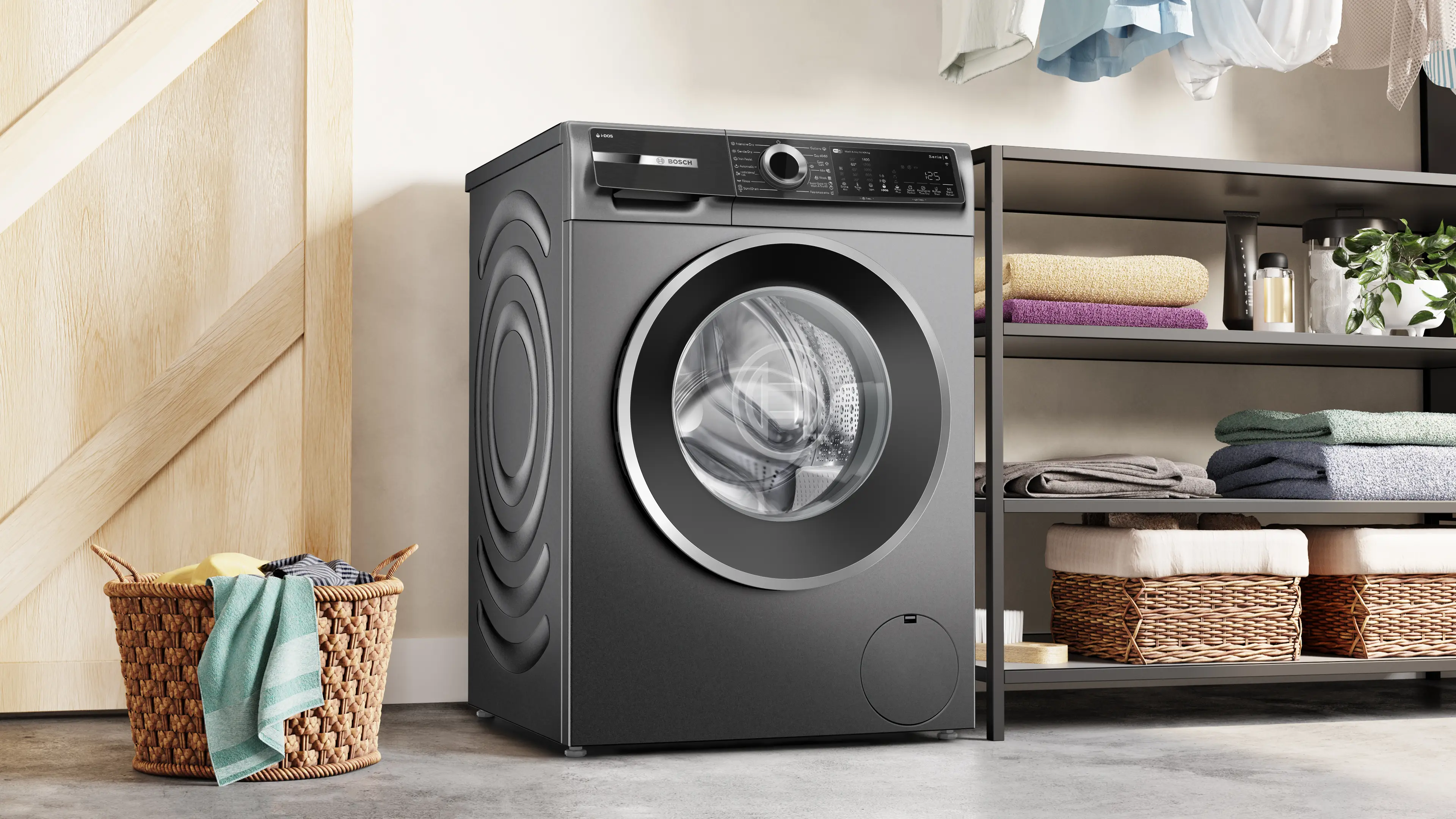 Mașină de spălat rufe cu uscător Bosch Seria 6 WNG254ARBY, 10.5/6 kg, 1400 rpm [10]