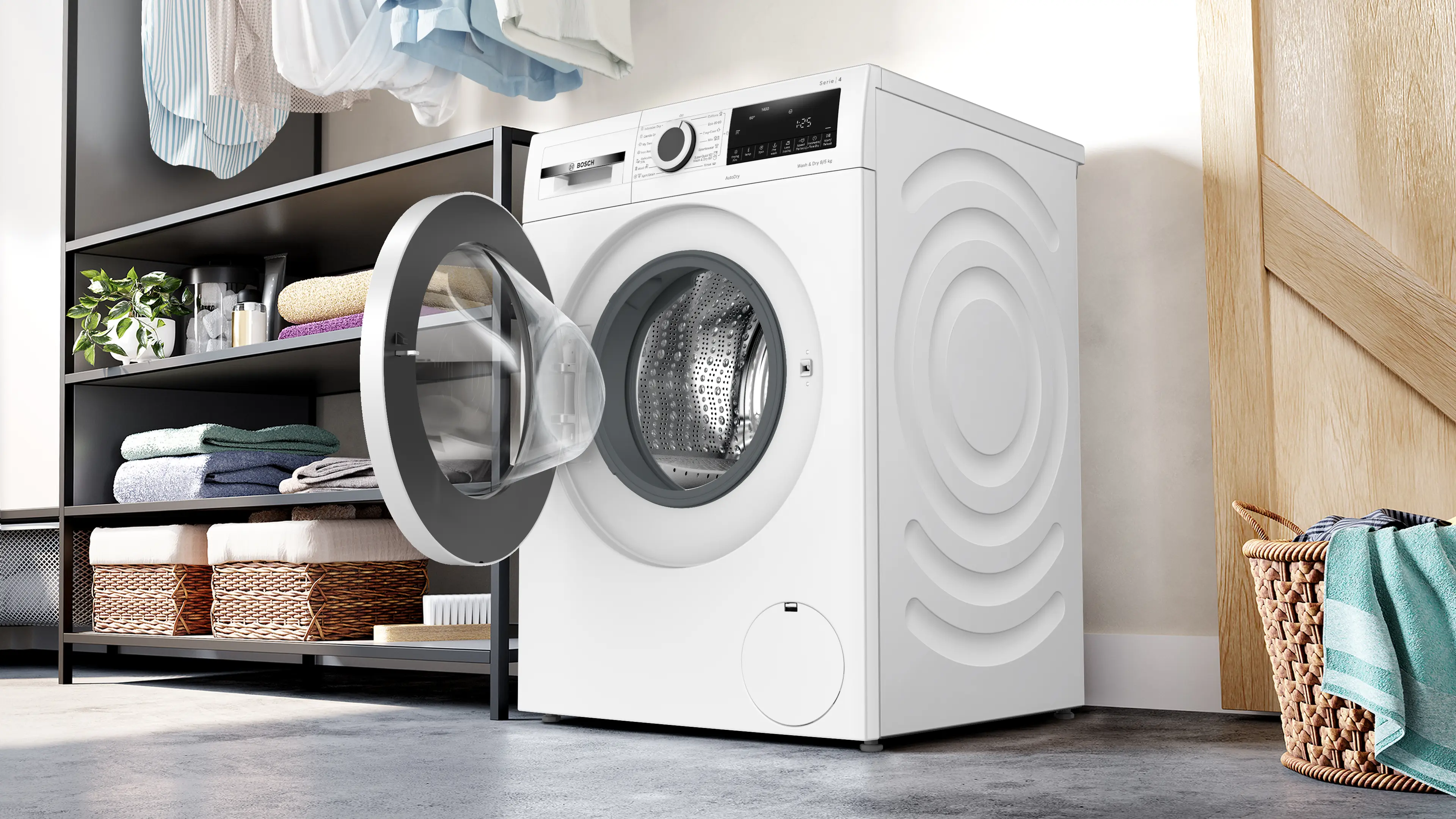 Mașină de spălat rufe cu uscător Bosch Seria 4 WNA13400BY, 8/5 kg, 1400 rpm [6]