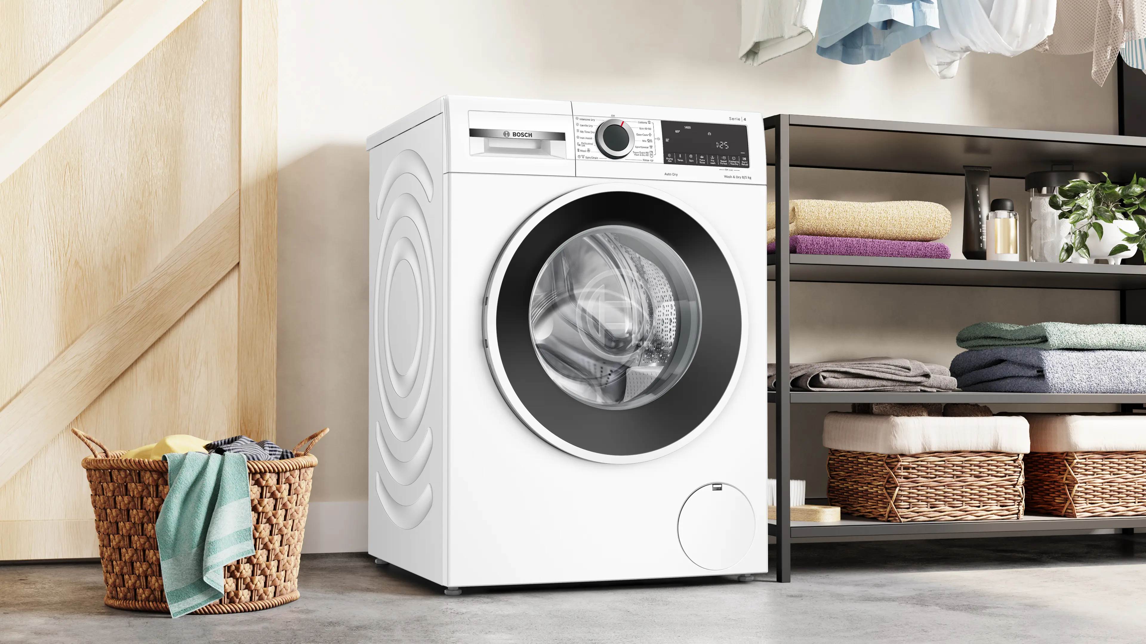 Mașină de spălat rufe cu uscător Bosch Seria 4 WNA13401BY, 8/5 kg, 1400 rpm [8]