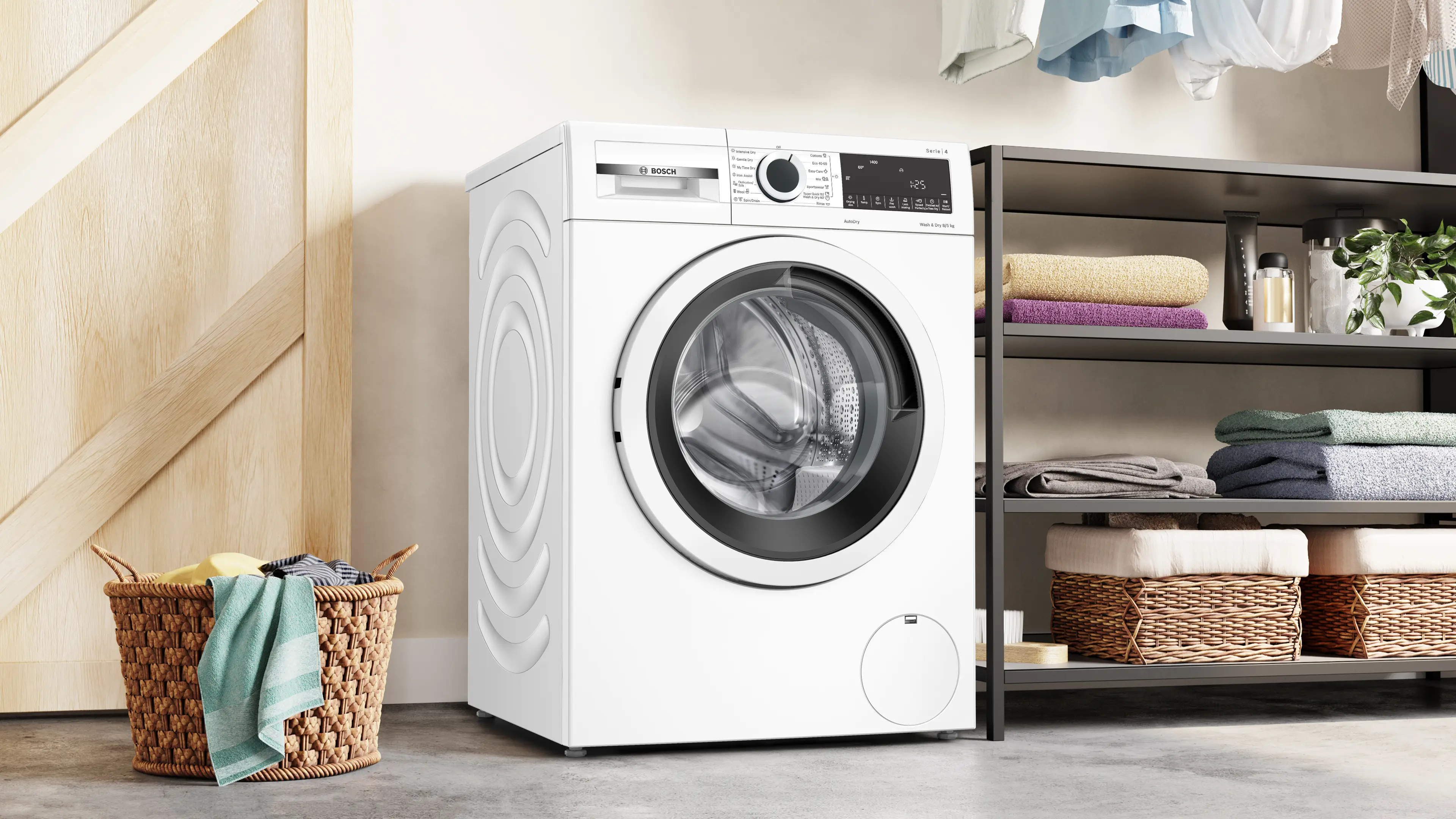 Mașină de spălat rufe cu uscător Bosch Seria 4 WNA13400BY, 8/5 kg, 1400 rpm [7]