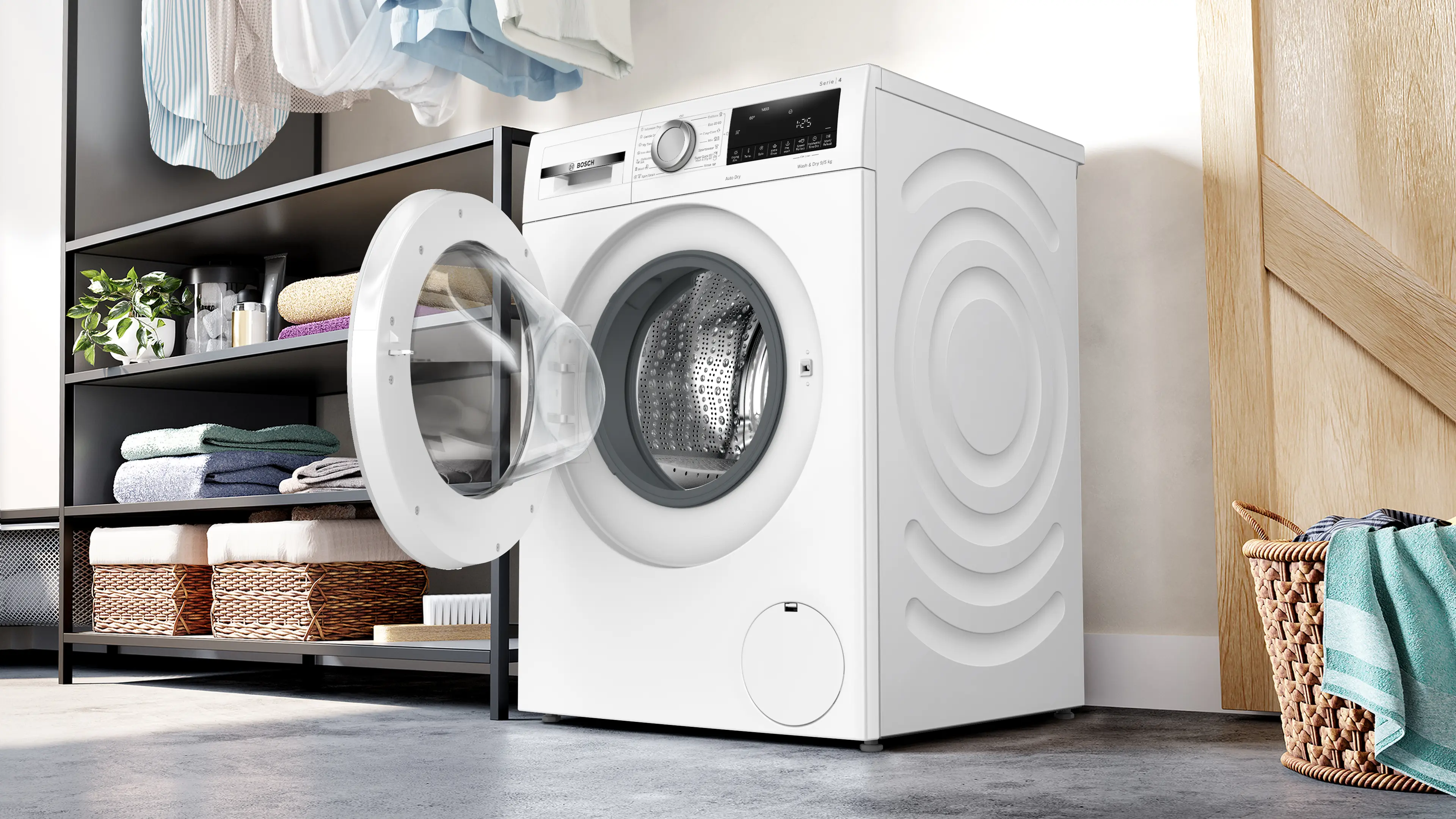 Mașină de spălat rufe cu uscător Bosch Seria 4 WNA14401BY, 9/5 kg, 1400 rpm [7]
