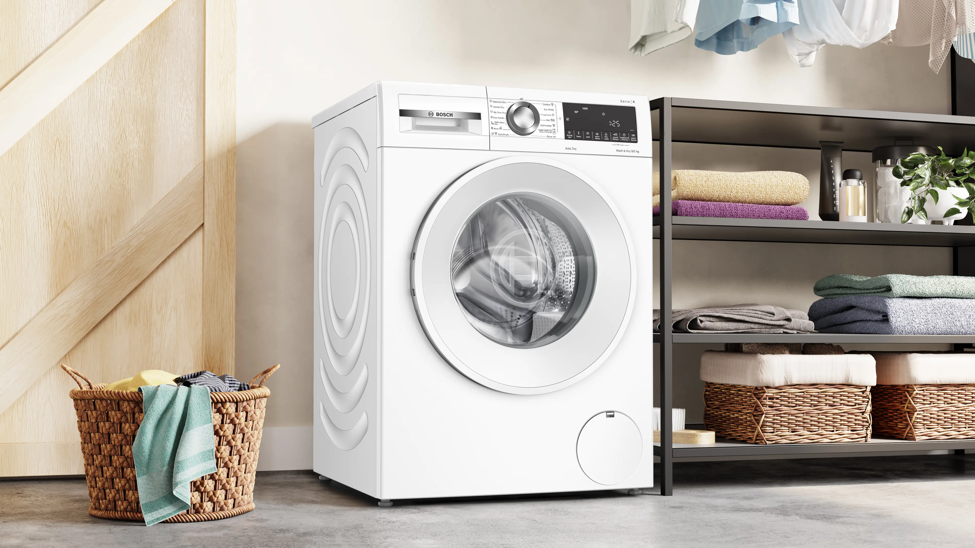 Mașină de spălat rufe cu uscător Bosch Seria 4 WNA14401BY, 9/5 kg, 1400 rpm [8]