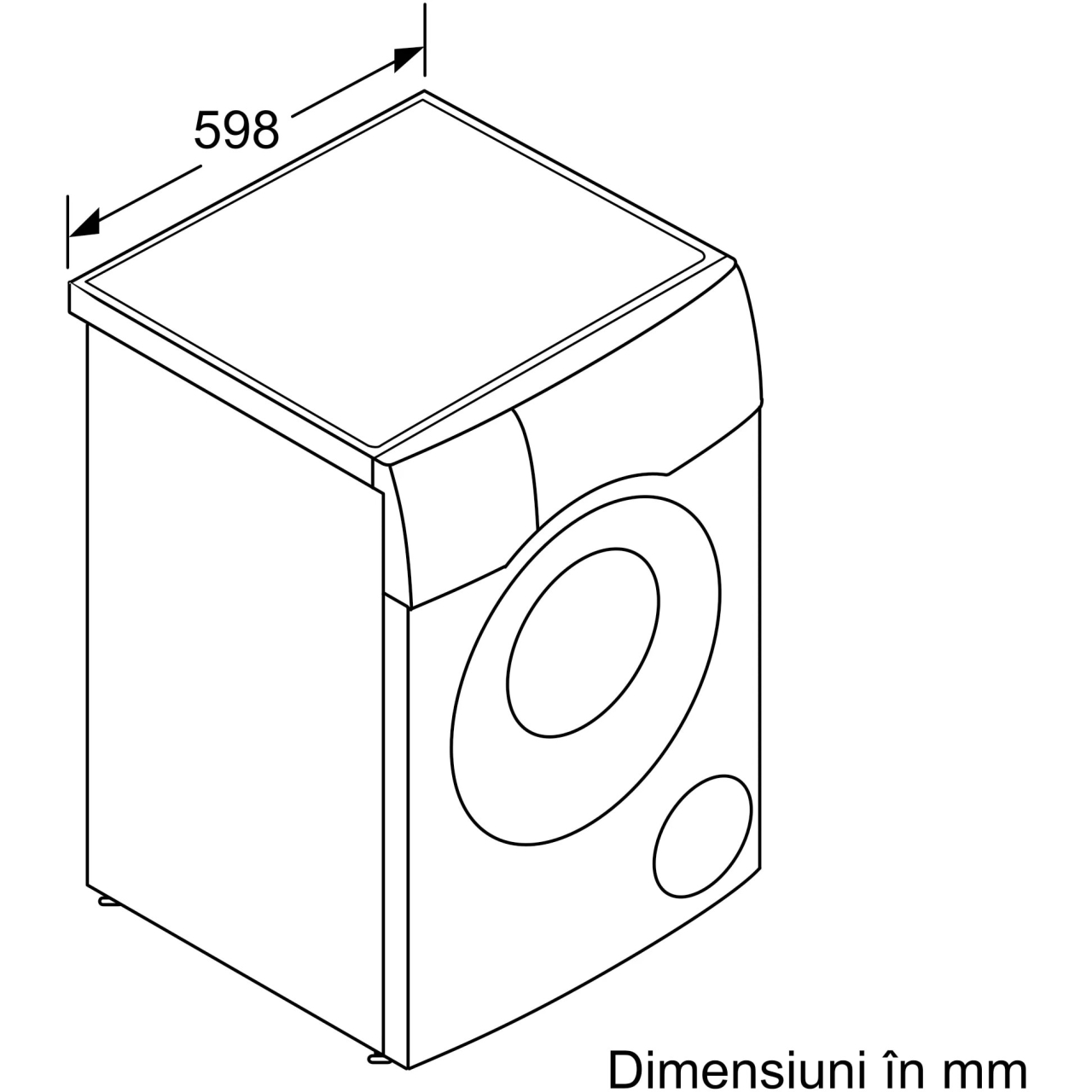 Masina de spalat rufe cu uscator Bosch Seria 8 WNC254A0BY, Spalare 10 kg, Uscare 6 kg, 1400 rpm, Clasa A, i-DOS, Iron Assist, Home Connect, Anti Stain, Auto Dry, Motor EcoSilence [10]