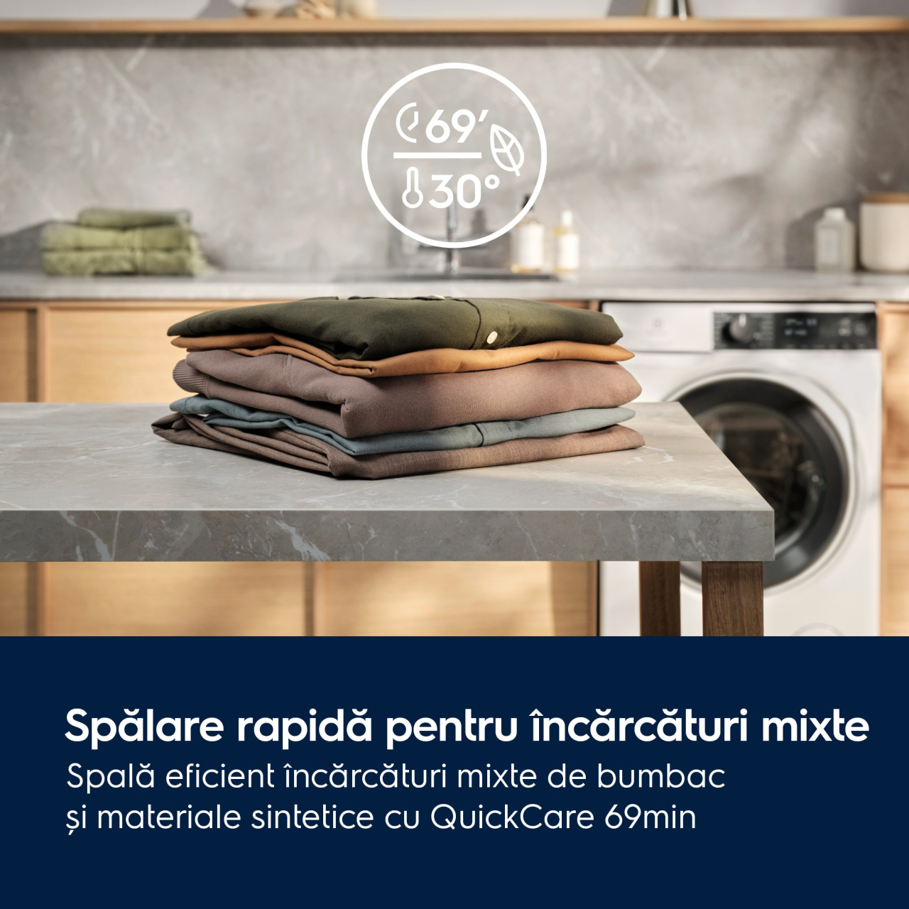 Mașină de spălat rufe Electrolux EW7F3484UE – PerfectCare700 8 kg, 1400 rpm, SensiCare & SteamCare cu FreshScent, TimeManager®, Clasa B, Alb [5]