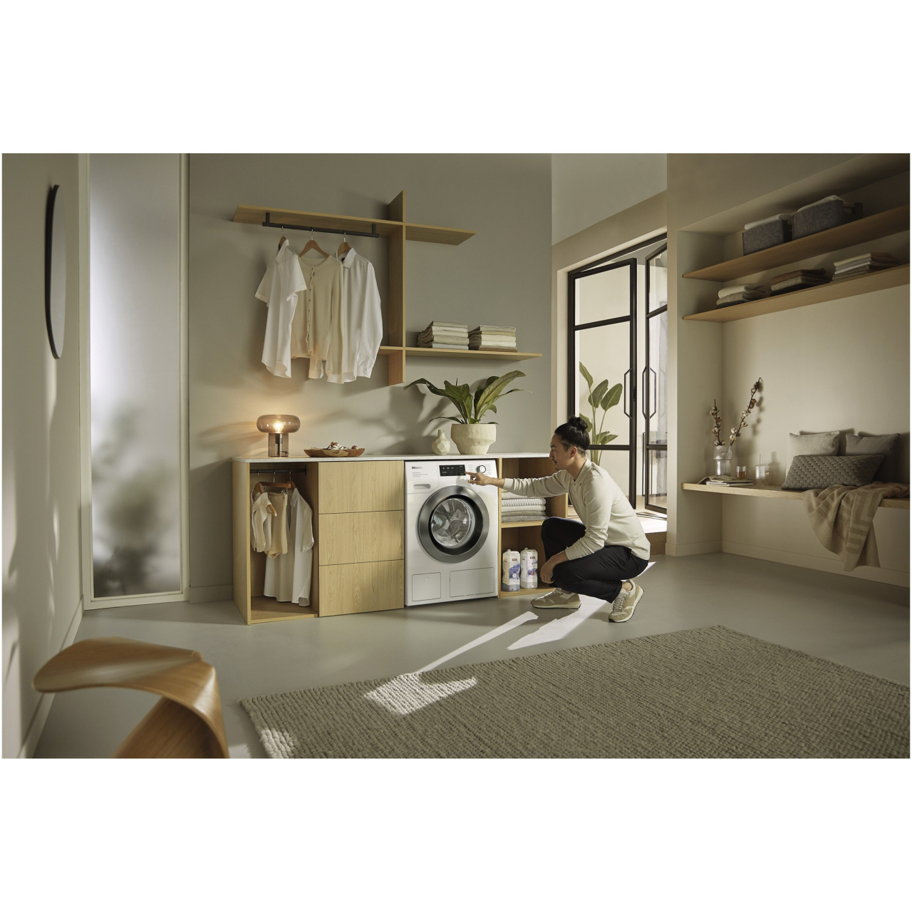 Masina de spalat rufe Miele WEI895 WCS, 9 kg, 1600 rpm, Clasa A, SteamCare, QuickPowerWash,Twindos dozare automata a detergentului Miele@home, Alb [5]