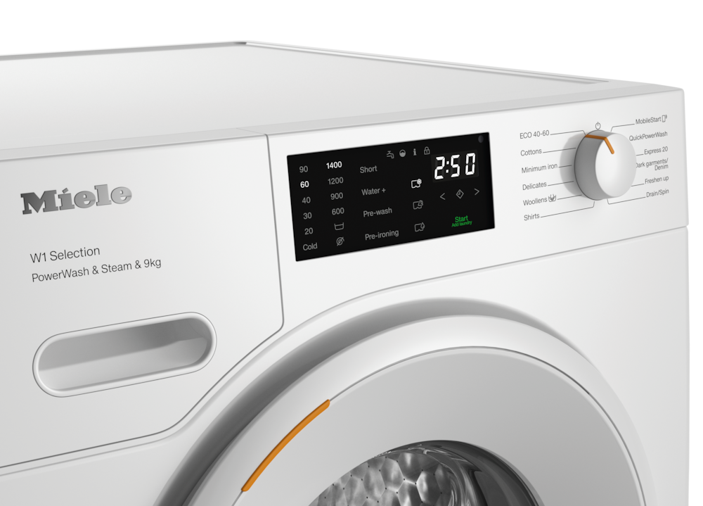 Masina de spalat rufe Miele WSD 383 WCS, 9 kg, 1400 rpm, Clasa A, SteamCare, QuickPowerWash, Miele@home, Alb [3]