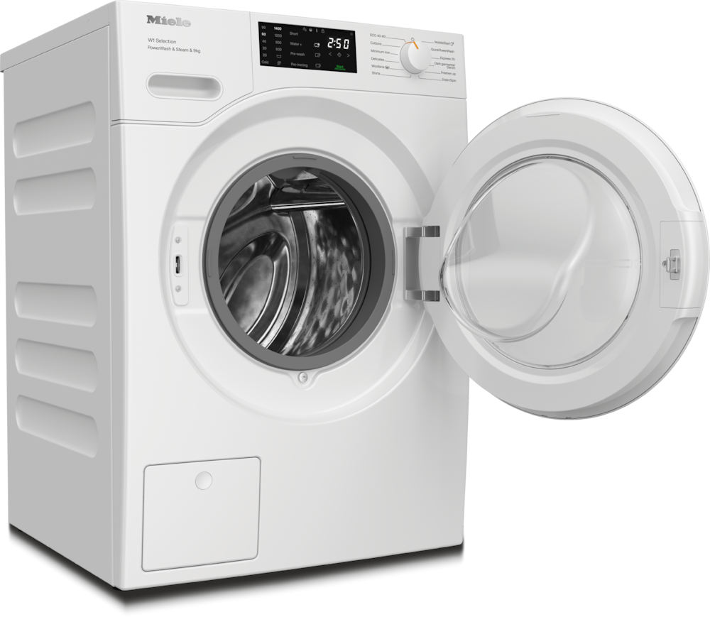 Masina de spalat rufe Miele WSD 383 WCS, 9 kg, 1400 rpm, Clasa A, SteamCare, QuickPowerWash, Miele@home, Alb [2]