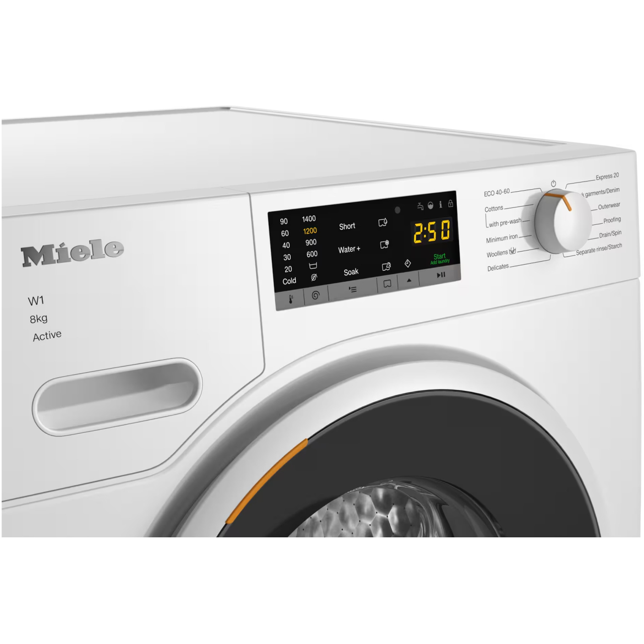 Masina de spalat rufe Miele WWA120 WCS, 8 kg, 1400 rpm, Clasa A, CapDosing, AddLoad [3]