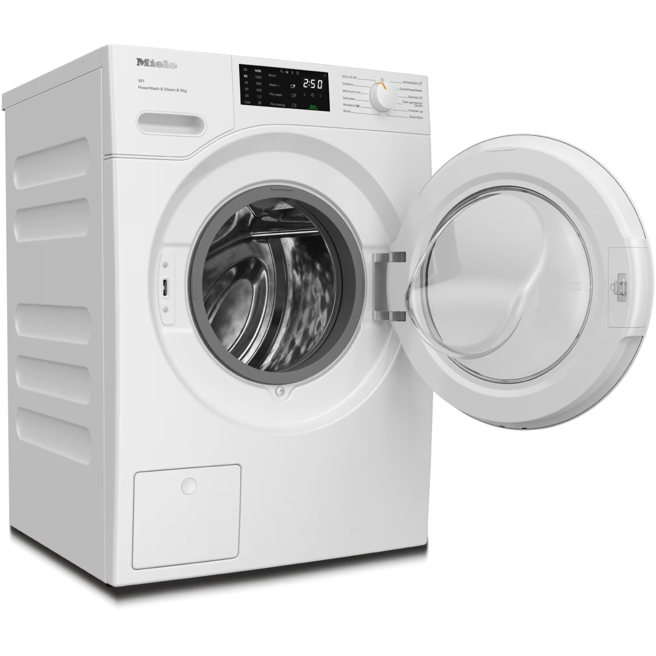 Masina de spalat rufe Miele WWD 380 WCS, 9 kg, 1400 rpm,  SteamCare, Clasa A, QuickPowerWash, Miele@home, Alb [2]