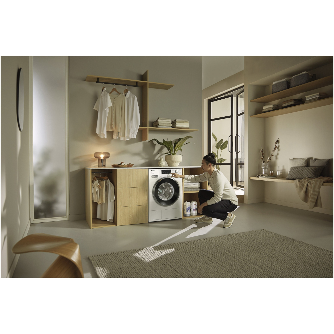 Masina de spalat rufe Miele WWI880 WCS, 9 kg, 1600 rpm, Clasa A, SteamCare, QuickPowerWash,Twindos dozare automata a detergentului Miele@home, Alb [6]