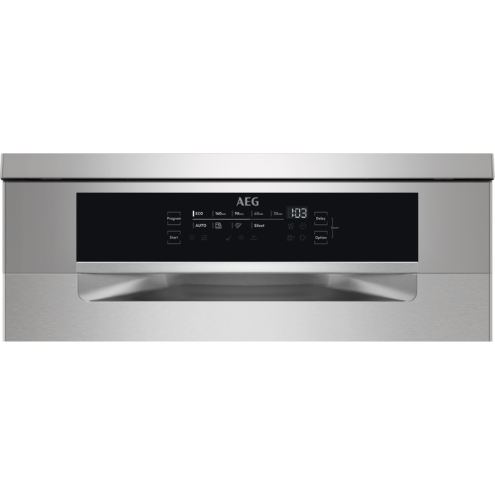 Masina de spalat vase AEG FFB73747PM, 15 seturi, 9 programe, Motor Inverter, Clasa D, AirDry, Afisaj digital, 60 cm, Inox [2]