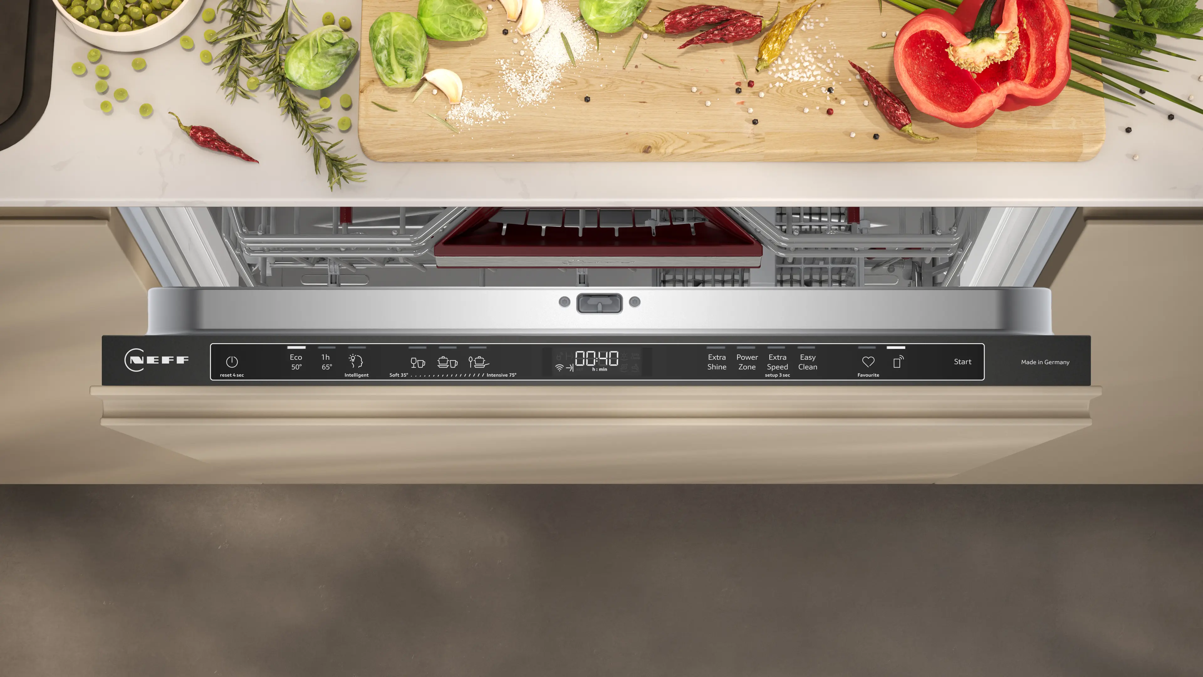 Mașină de spălat vase complet integrabilă NEFF N70 S257ZB802E, 60 cm, XXL, Zeolith®, Home Connect, 14 seturi, clasa B, inox (panou integrabil) [2]