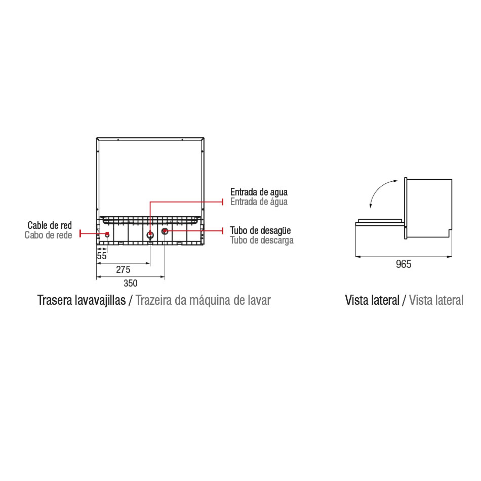 Mașină de spălat vase încorporată Pando PLI-7360, 8 seturi [4]