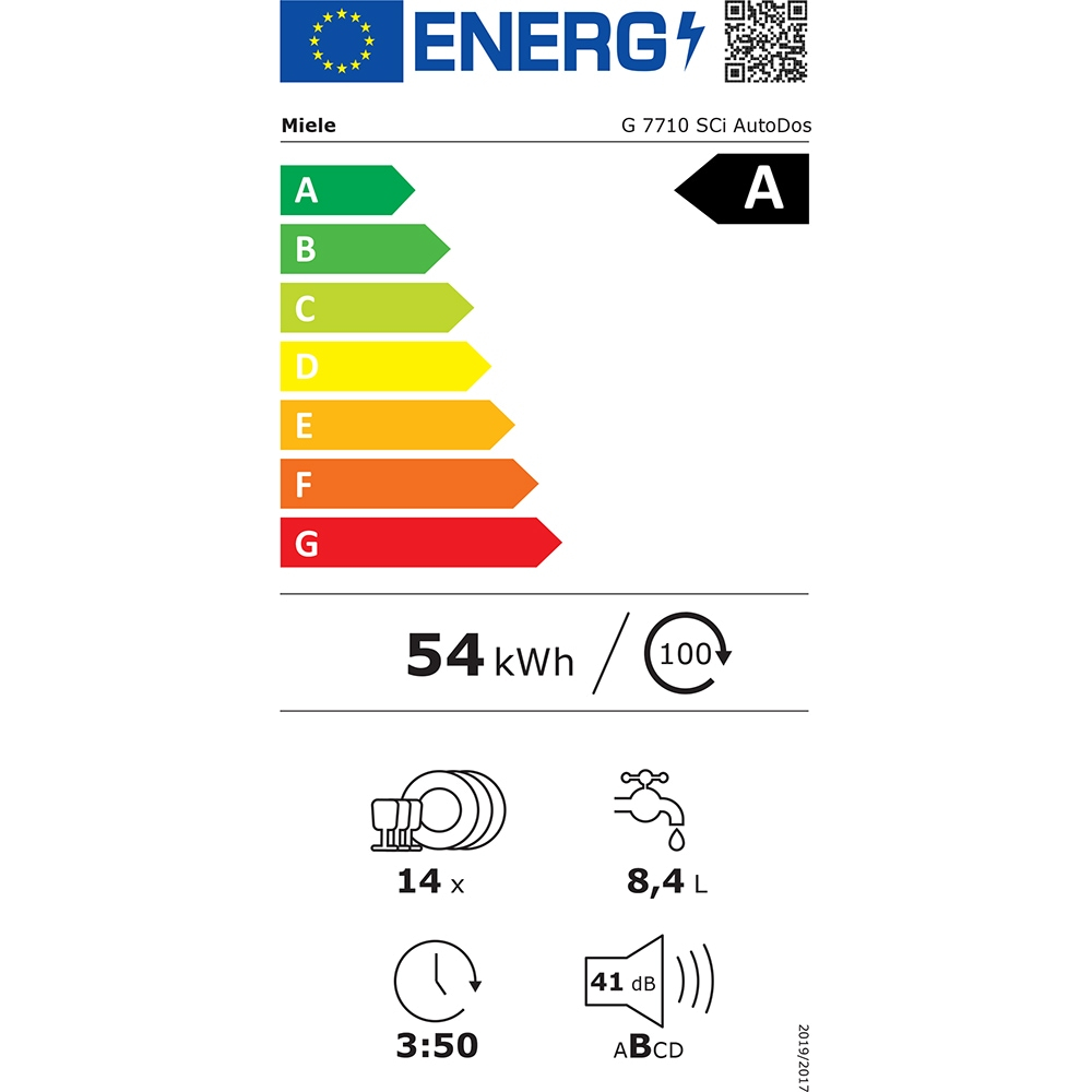 Masina de spalat vase independenta MIELE G 5611 SC Active, 5 programe,14 seturi,  60 cm, Clasa A, alb [4]