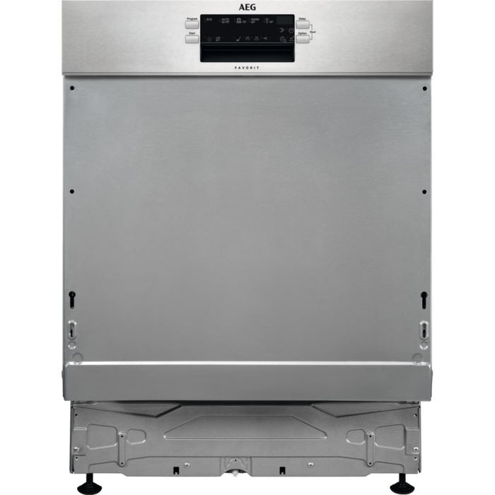 Masina de spalat vase semi-incorporabila AEG FEE53610ZM, 13 seturi, 8 programe, Clasa D, AirDry, Brat SatelliteClean, Motor Inverter, Start intarziat, 60 cm [5]