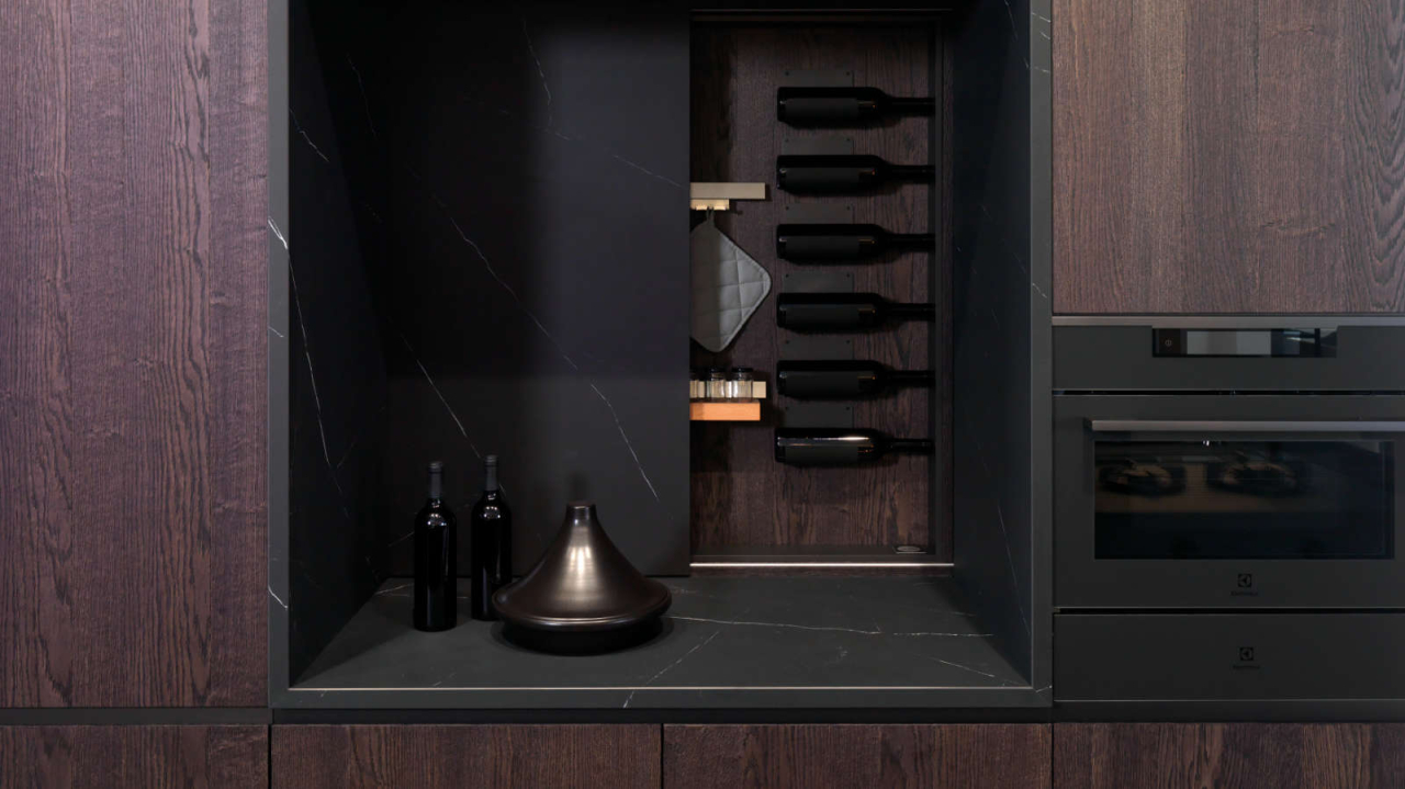 Bucatarie Dark Premium – Xtone Liem Black Nature & Roble Noche [5]