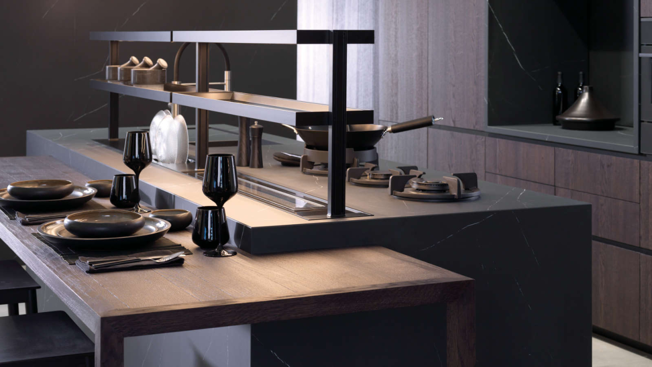 Bucatarie Dark Premium – Xtone Liem Black Nature & Roble Noche [2]