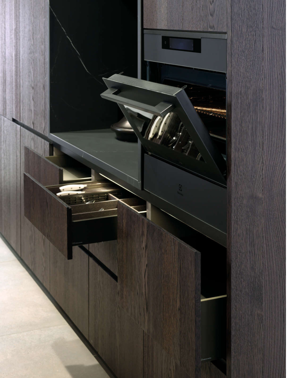 Bucatarie Dark Premium – Xtone Liem Black Nature & Roble Noche [4]