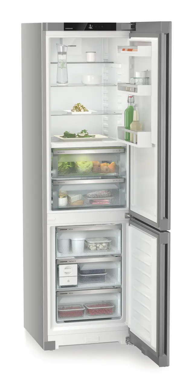 ombina frigorifica Liebherr CBNsfc 572i, 360 l,  BioFresh, No Frost, DuoCooling, Interior Fit, Clasa C, H 201.5 cm, Inox [3]
