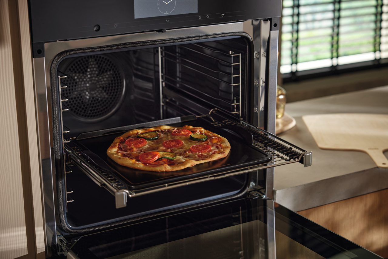Piatră de gătit gourmet și pizza Miele HBS 70, cu lopată din lemn [6]