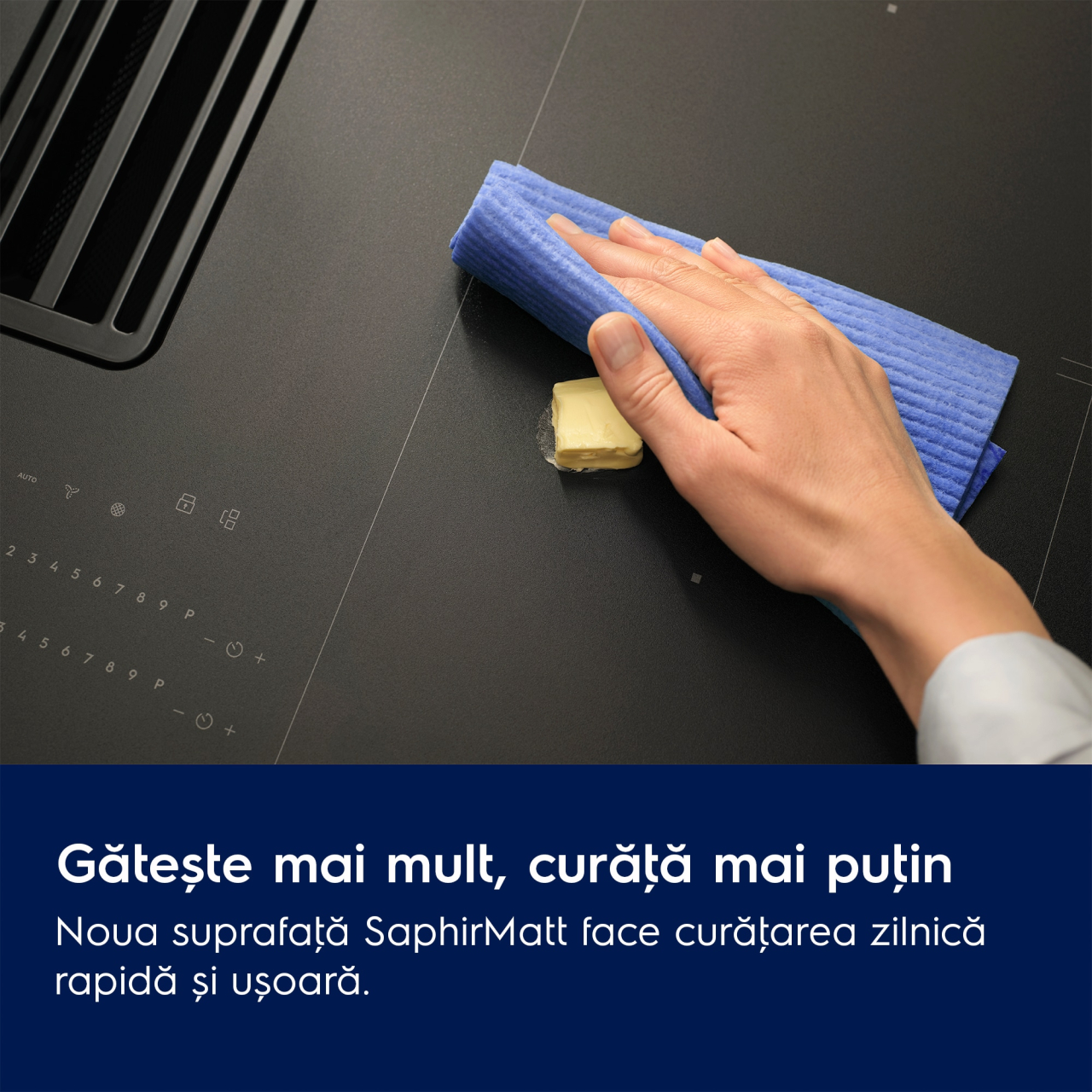 Plită cu hotă integrată XT Bridge ECC83443CZ - 80 cm Negru mat [4]